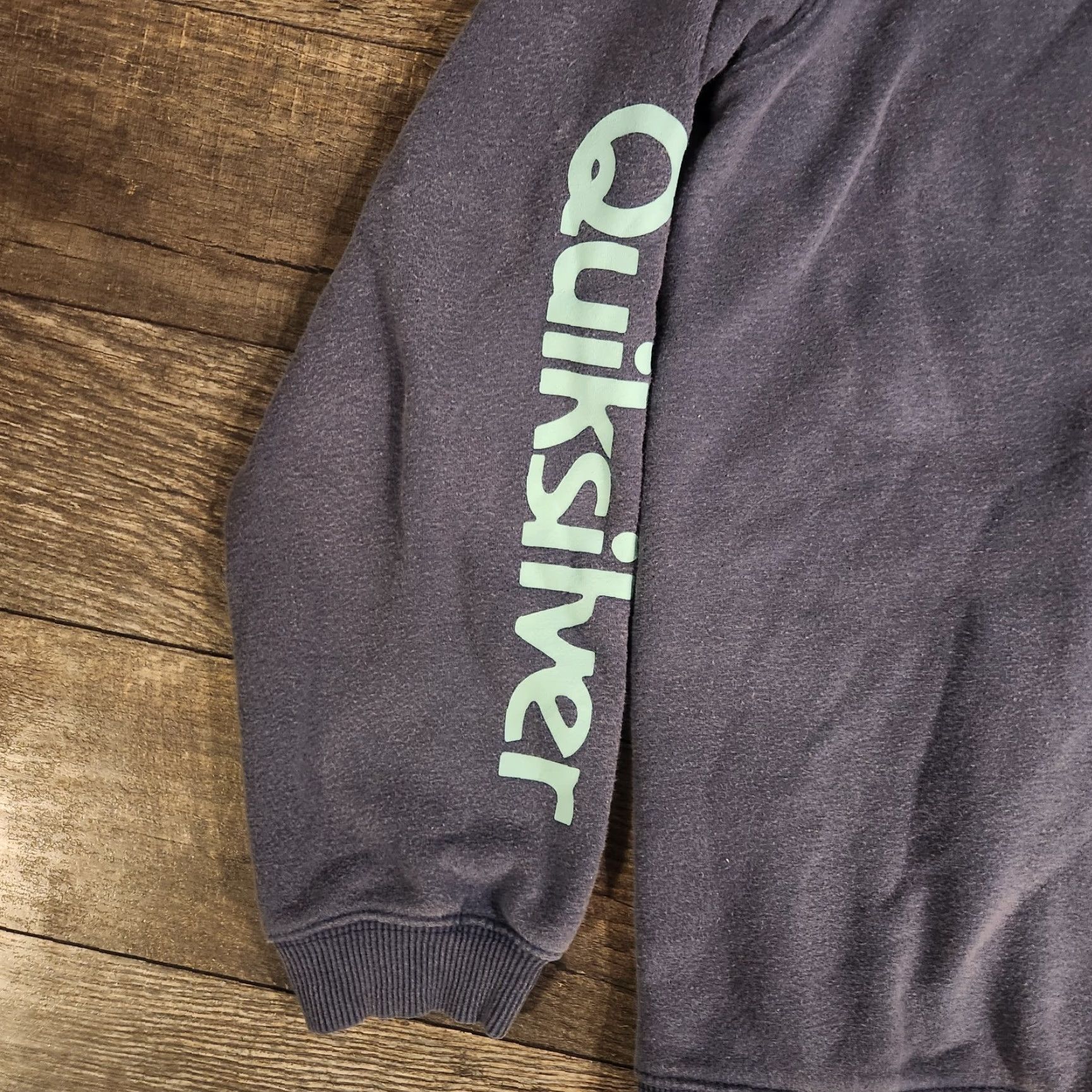 Quiksilver Quiksilver Hoodie 50th Anniversary Mens Medium Blue Embroidered Retro Surfer Shirt Sweatshirt Pullover Hooded Graphic Print Logo Crew Neck Knit Cotton Size US M / EU 48-50 / 2 - 2 Thumbnail