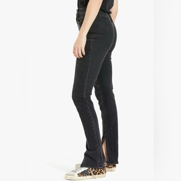 Alexander Wang Alexander Wang Stovepipe Slit Hem Denim Flat Back Trouser De Size 26" / US 2 / IT 38 - 1 Thumbnail