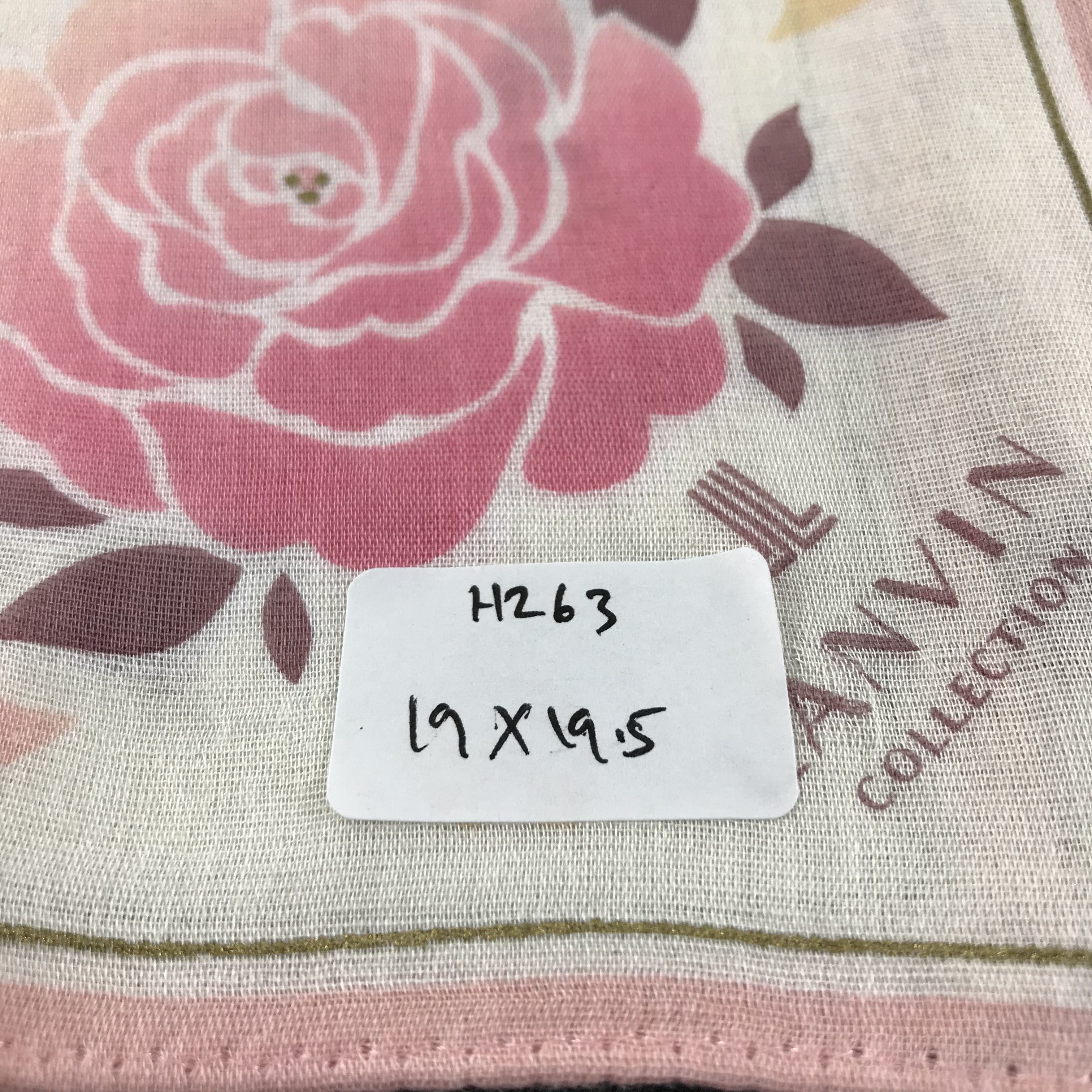 Lanvin × Vintage Lanvin Floral Handkerchief Neckerchief Bandana H263 Size ONE SIZE - 8 Thumbnail