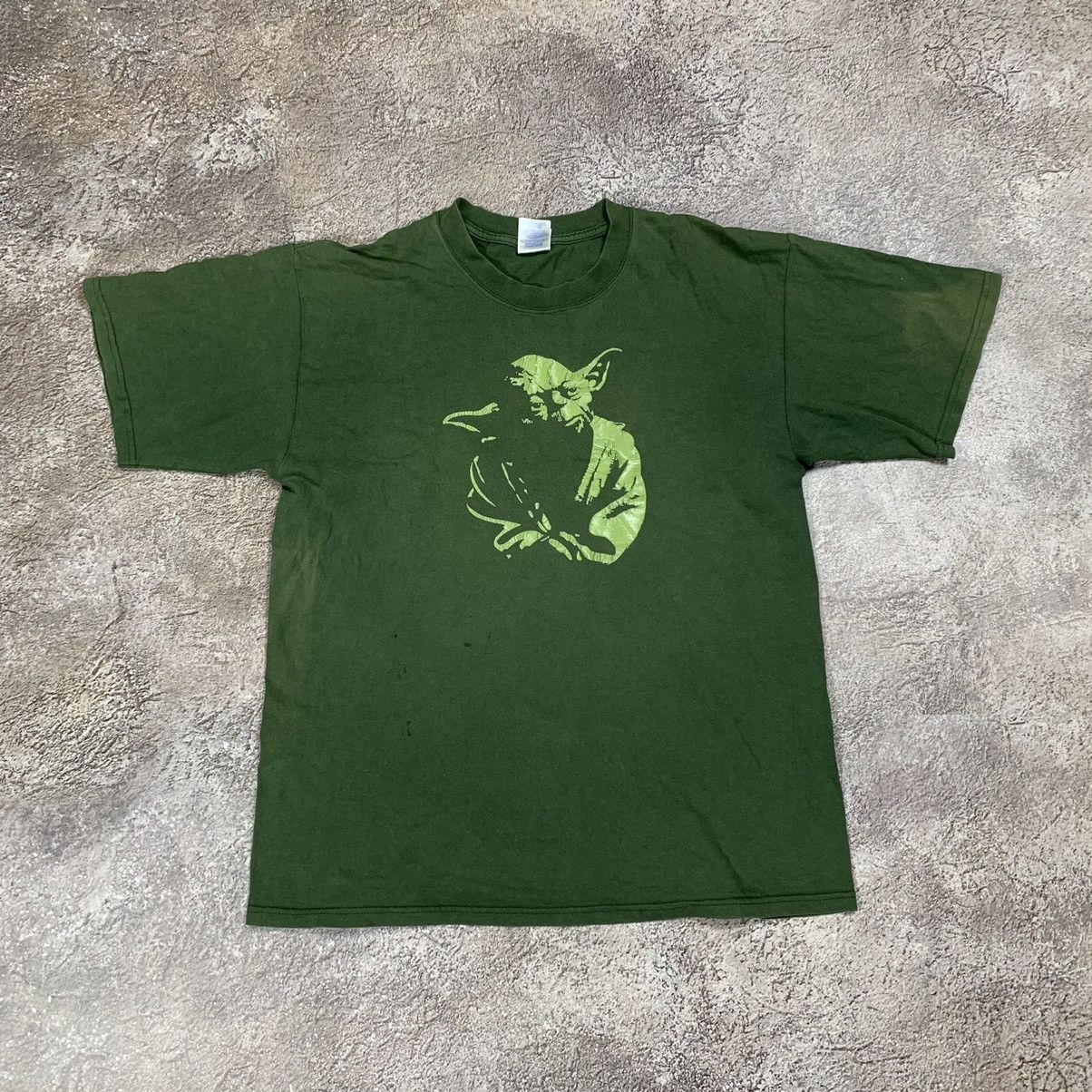Vintage Vintage 90s Sun Faded Yoda Graphic Tee Streetwear Cropped L Size US L / EU 52-54 / 3 - 1 Thumbnail