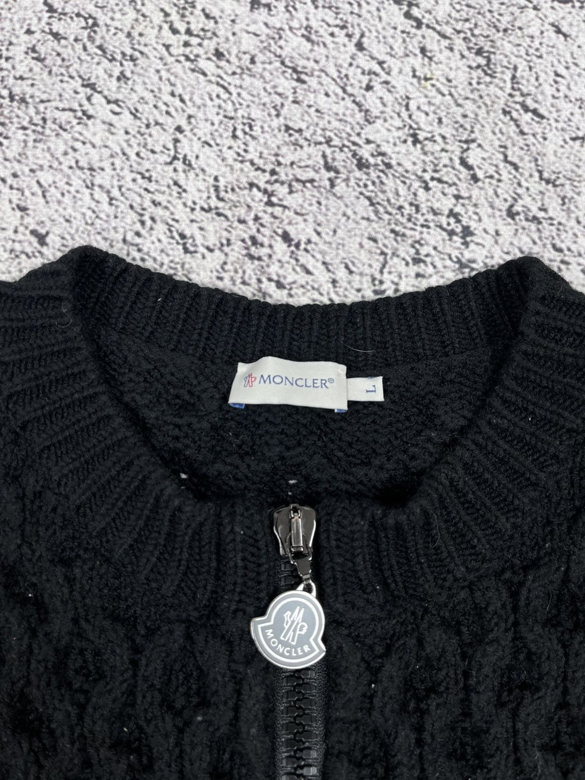 Moncler Moncler Maglione Tricot Alla Coreana Heavy Cable Knit Size L / US 10 / IT 46 - 5 Thumbnail