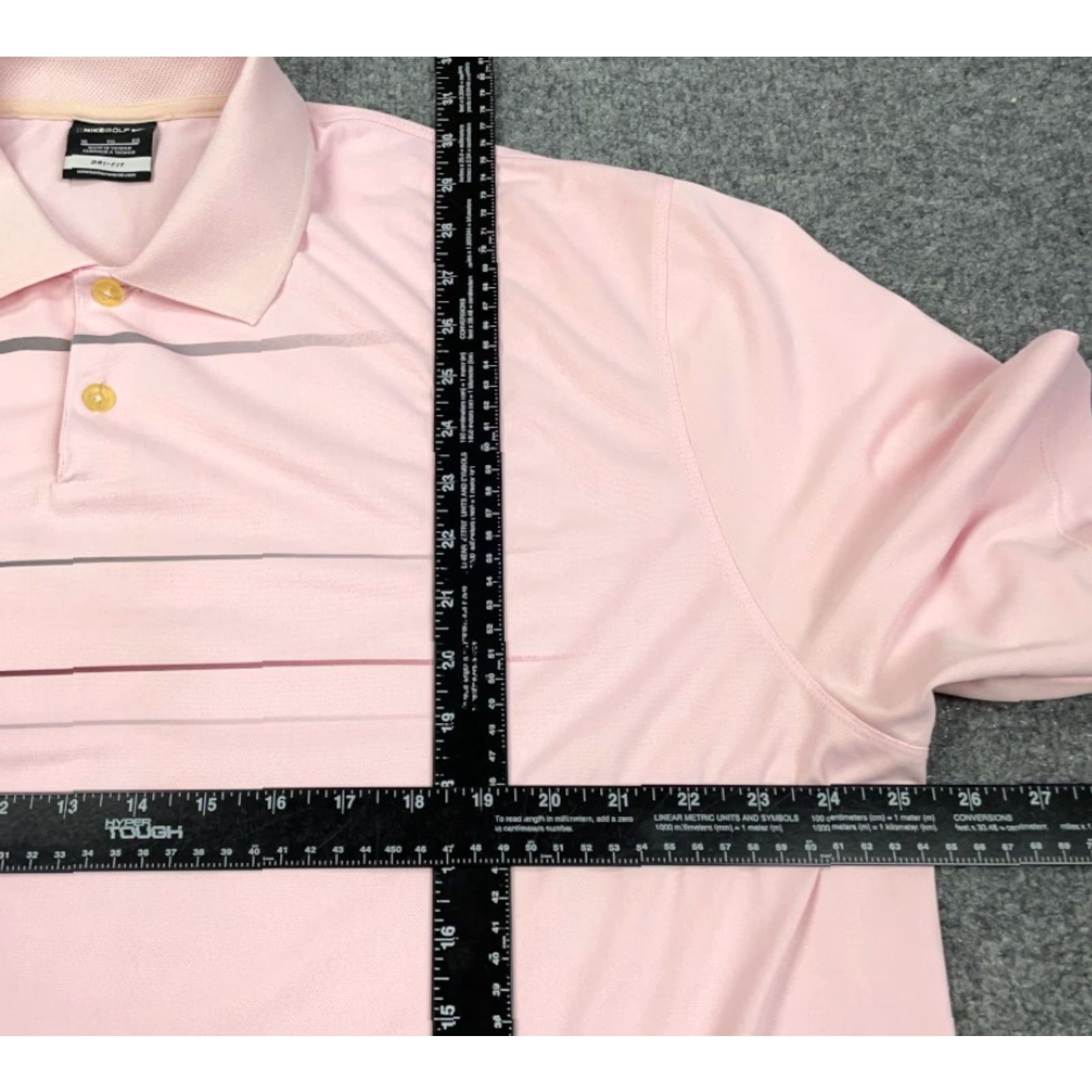 Nike Nike Golf Polo Shirt Adult XL Pink Geometric Pattern Dri-Fit Preppy Retro Check Size US XL / EU 56 / 4 - 4 Thumbnail