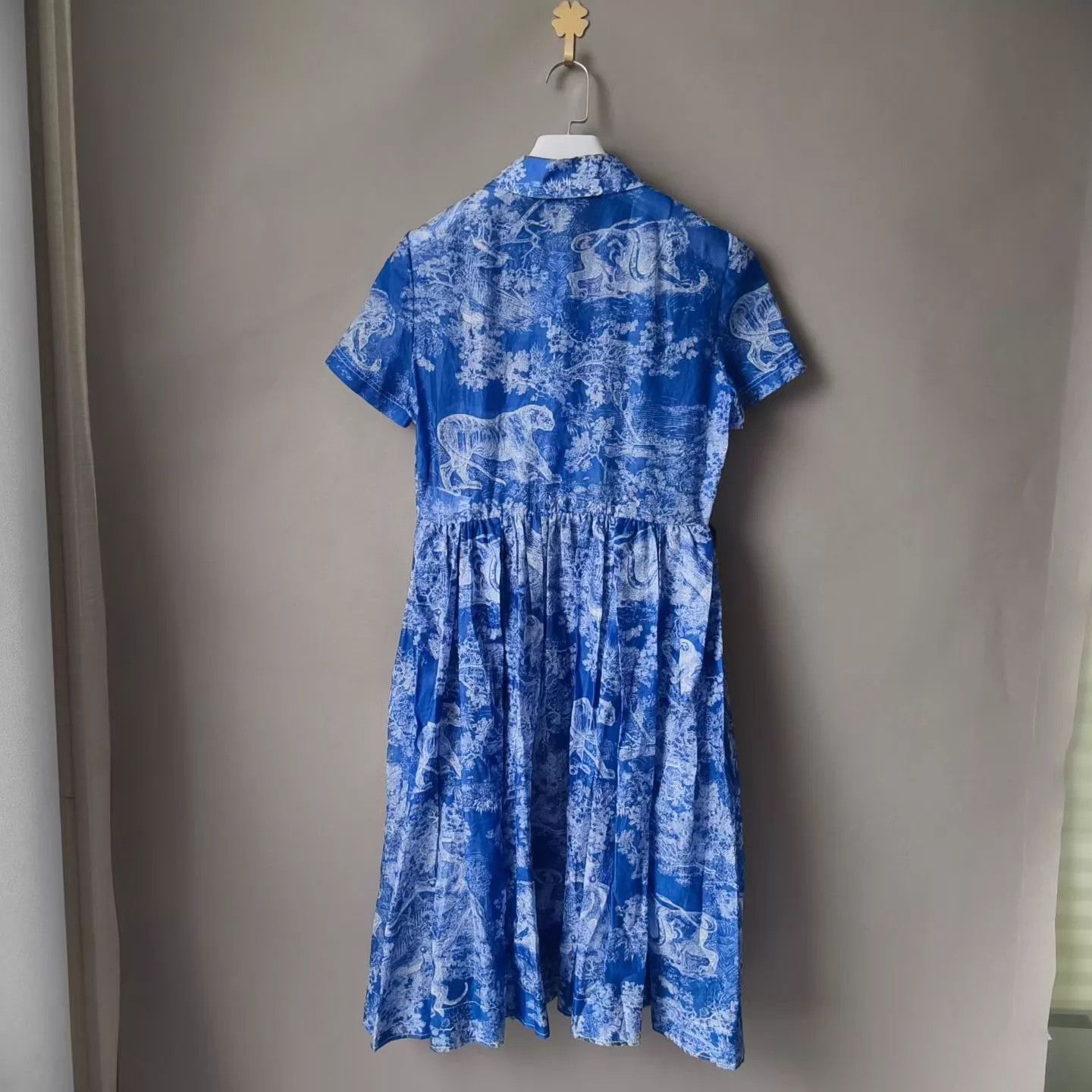 Dior Dior Zoo Animal Print Mid-Length Short Sleeve Shirt Dress Size S / US 4 / IT 40 - 2 Thumbnail