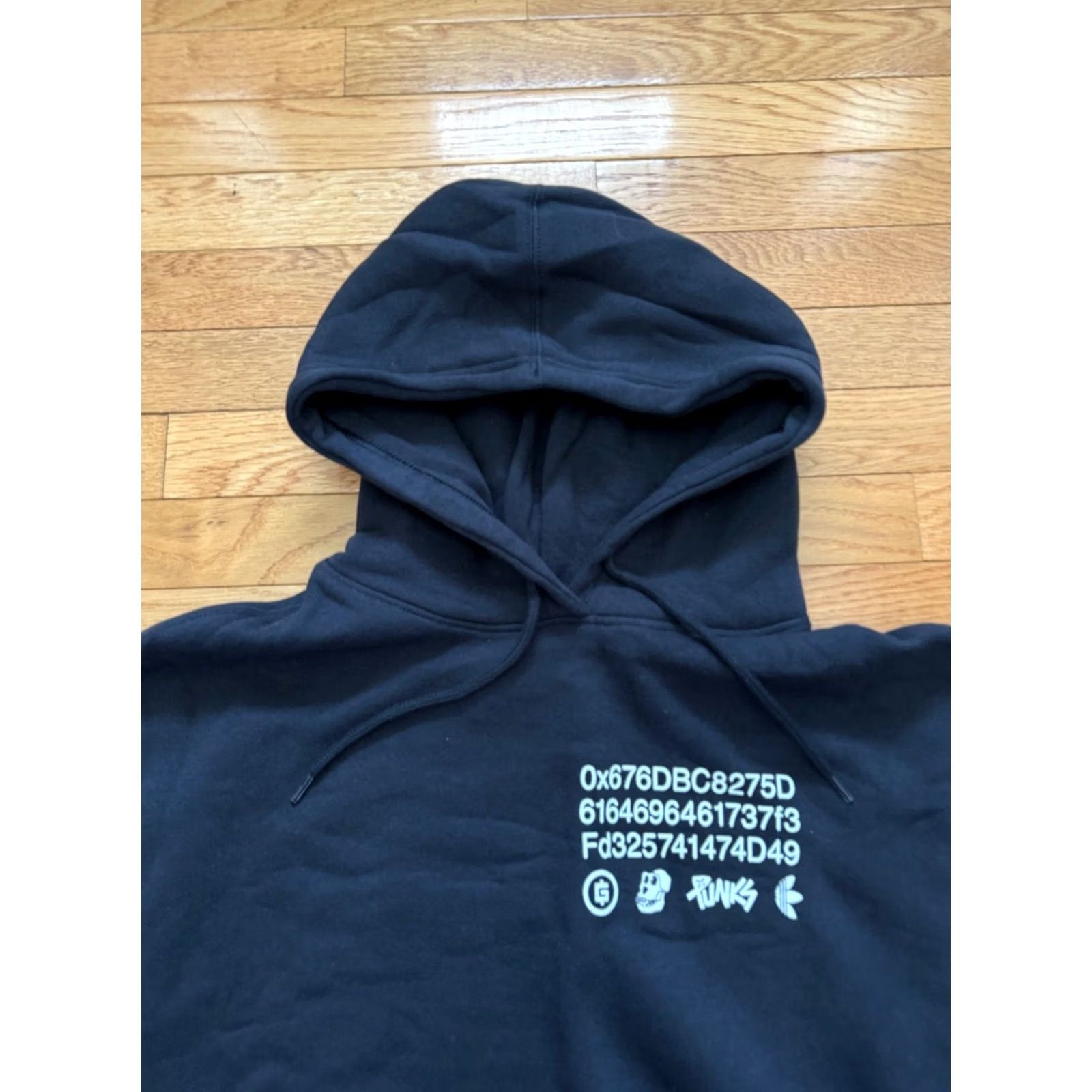 Adidas Adidas Originals Into the Metaverse Hoodie Bored Ape BAYC Punks Sz L Mens Hoodie Black White Logo Fleece Size US L / EU 52-54 / 3 - 4 Thumbnail