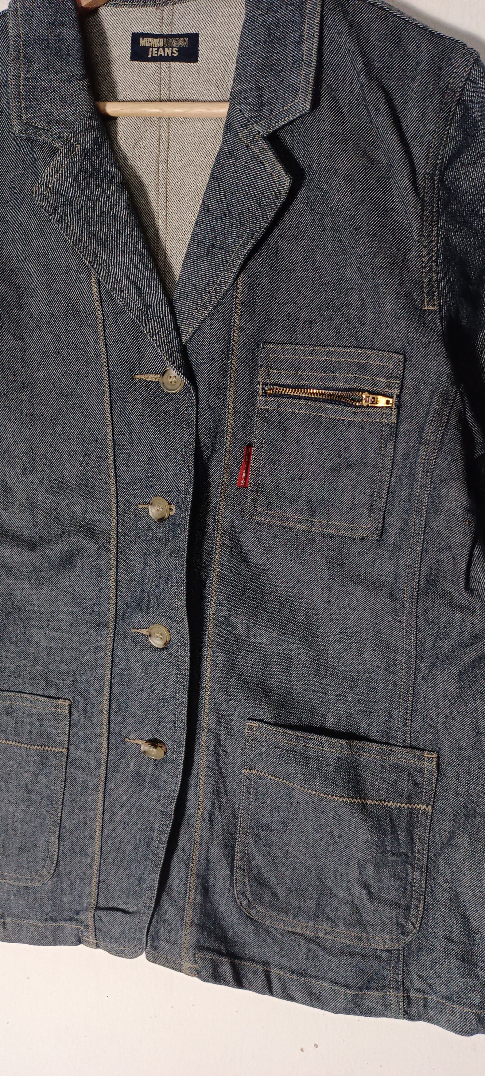 Michiko Koshino London × Vintage Vintage💥Michiko London Denim Jeans Jacket Size US L / EU 52-54 / 3 - 7 Thumbnail