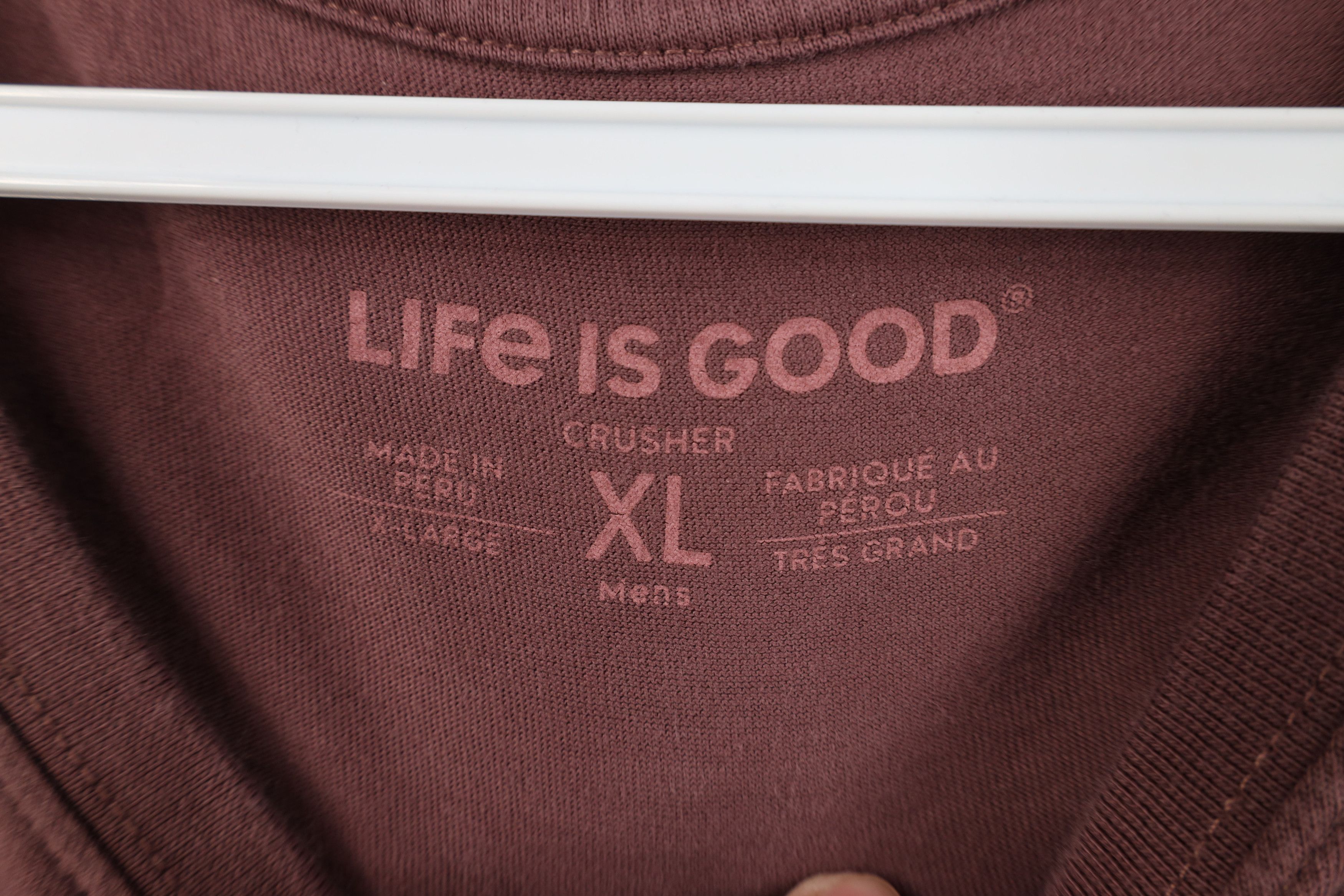 Life is Good Life Is Good Rock On Jeep Long Sleeve T-Shirt Purple Cotton Size US XL / EU 56 / 4 - 8 Thumbnail