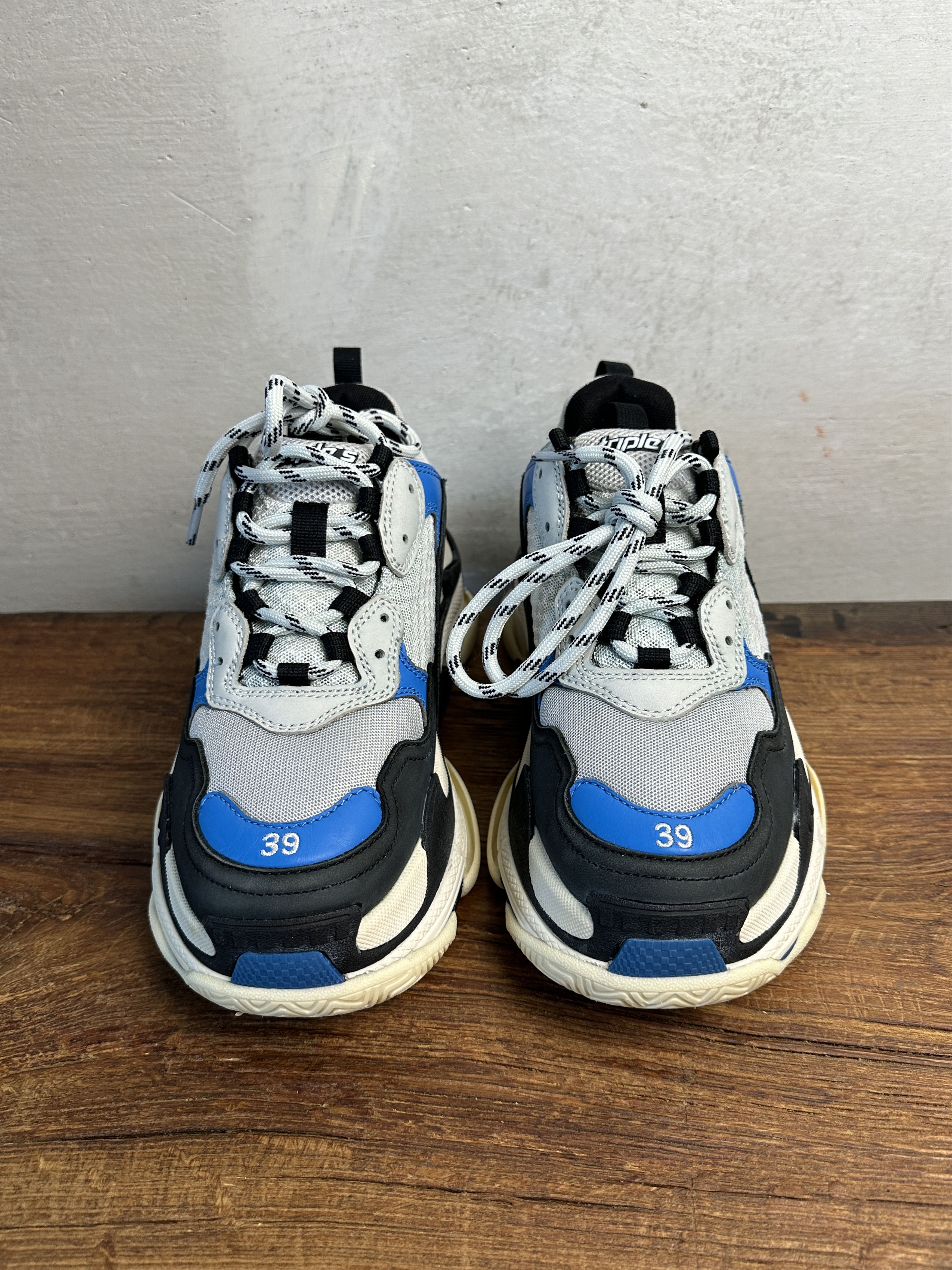 Balenciaga Balenciaga Triple S Black Blue Size US 9 / IT 39 - 8 Thumbnail