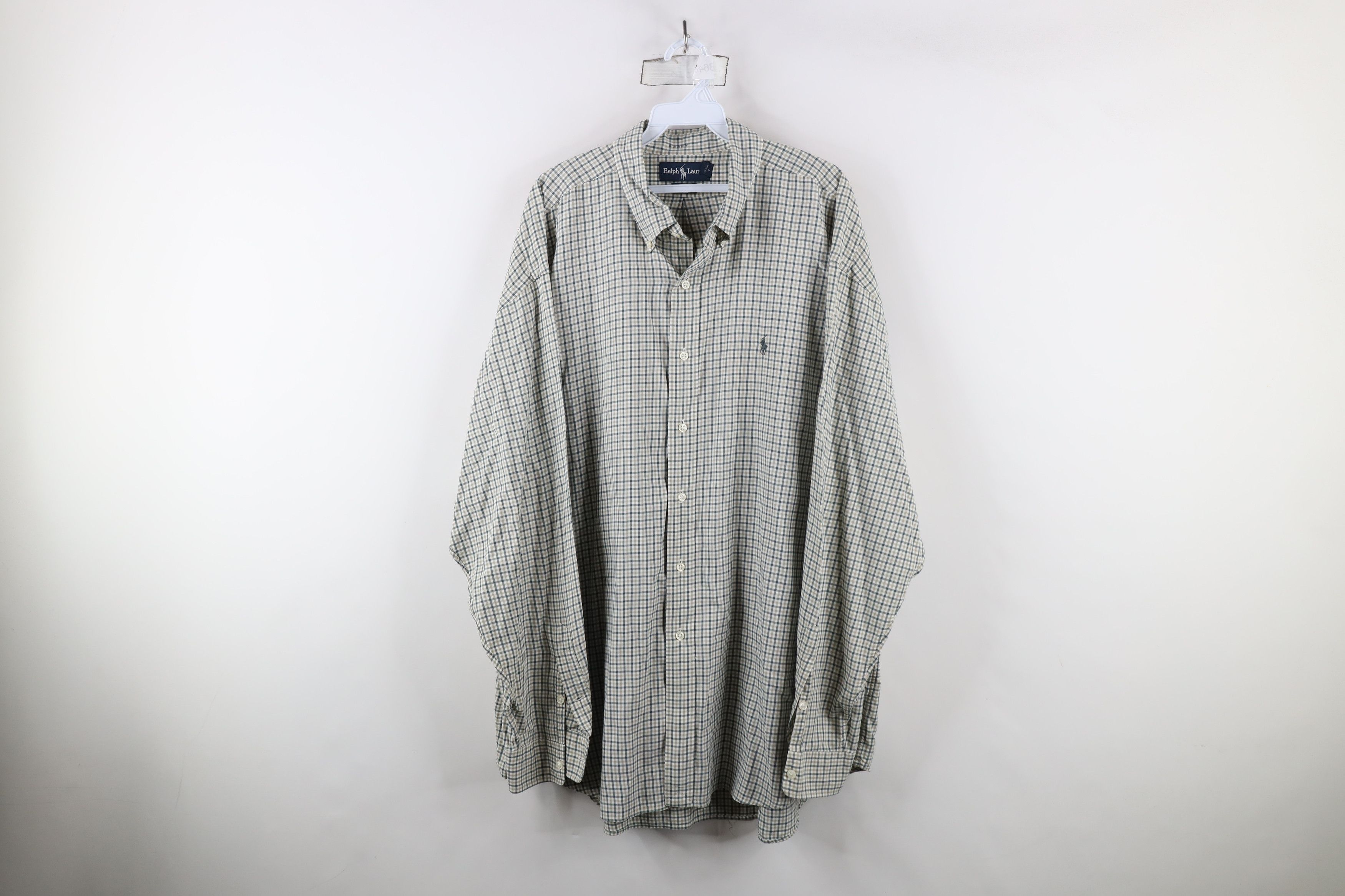 Ralph Lauren × Vintage Vintage 90s Ralph Lauren Fit Collared Button Down Shirt Size US XXL / EU 58 / 5 - 1 Thumbnail