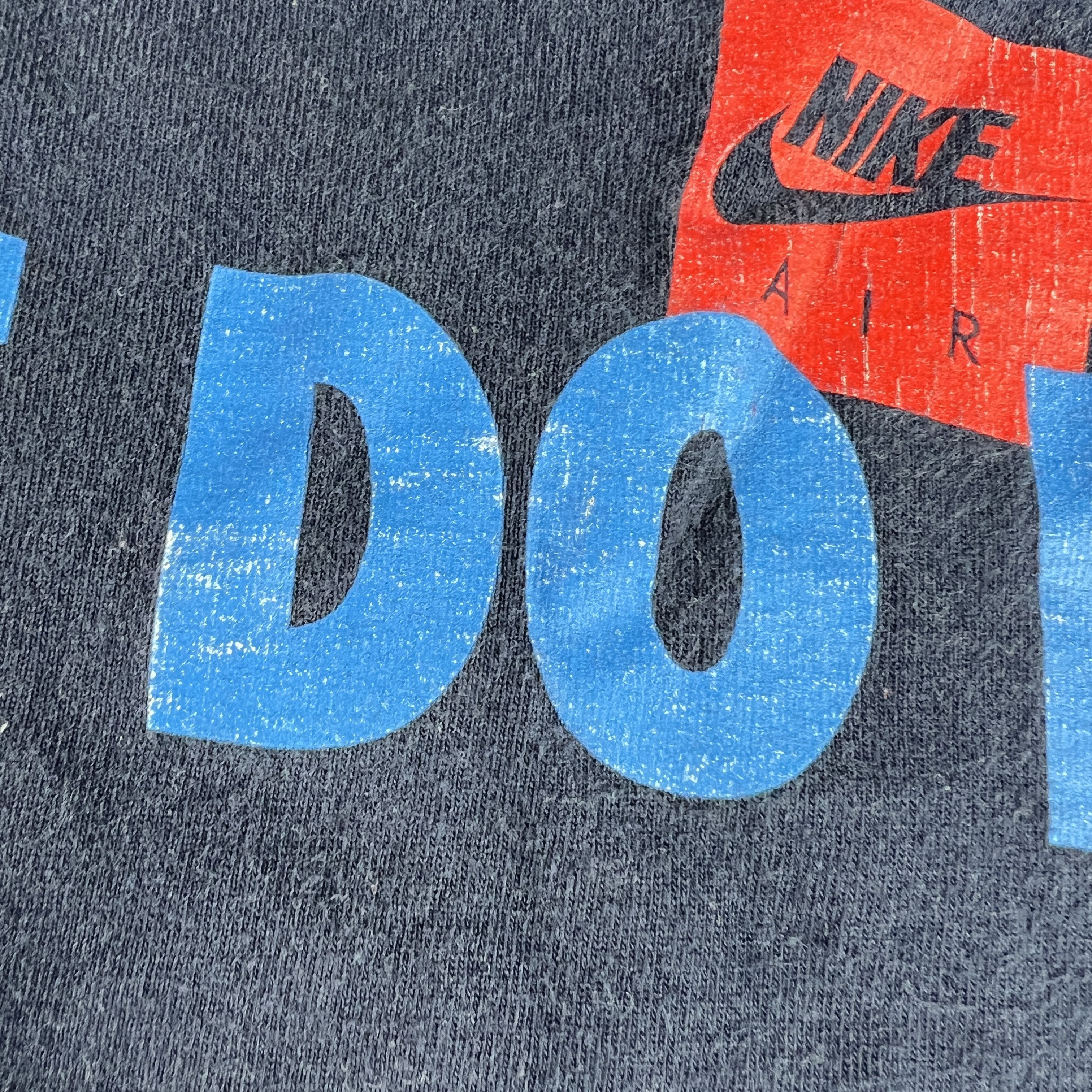 Nike × Vintage VTG Nike Just Do It Shirt Blue Faded Logo Short Sleeve Tee Size US M / EU 48-50 / 2 - 6 Thumbnail
