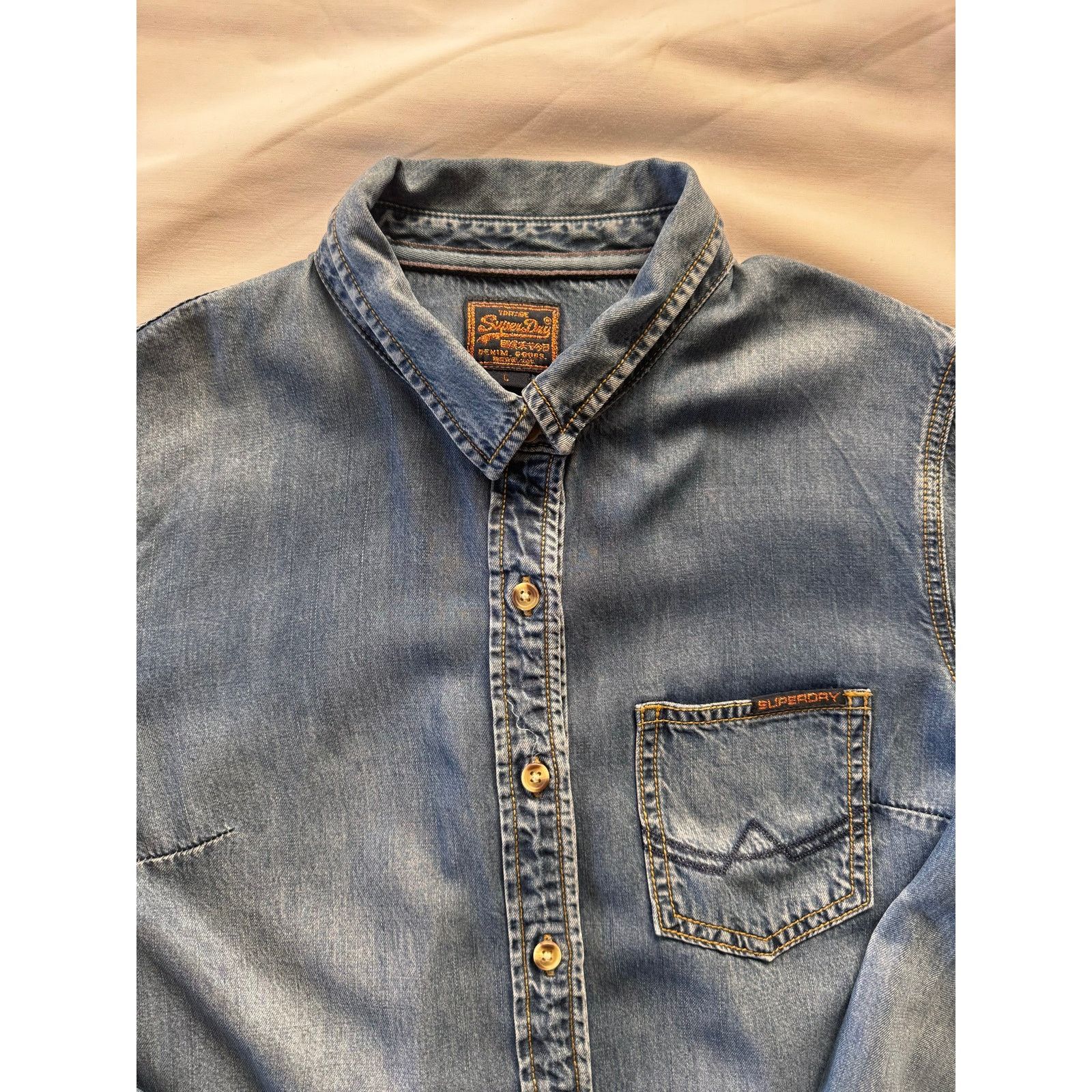 Superdry SUPERDRY Vintage Denim Jacket Size L Excellent Condition Size L / US 10 / IT 46 - 2 Thumbnail