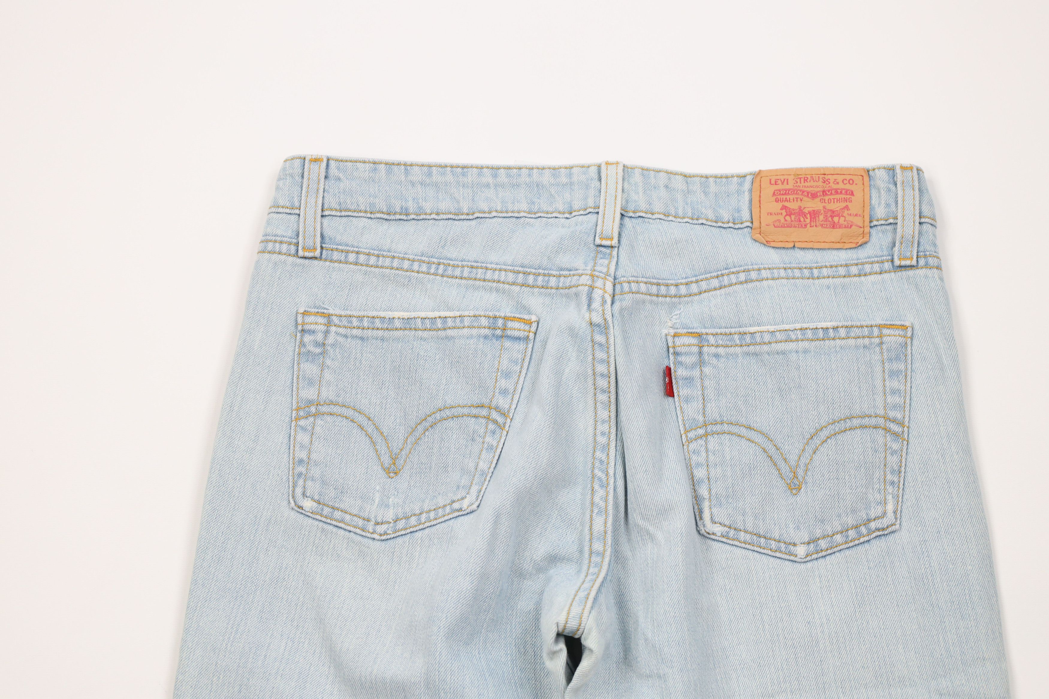 Levi's Vintage Y2K 2005 Levis 519 Rise Flared Denim Jeans Blue Size 30" / US 8 / IT 44 - 10 Thumbnail