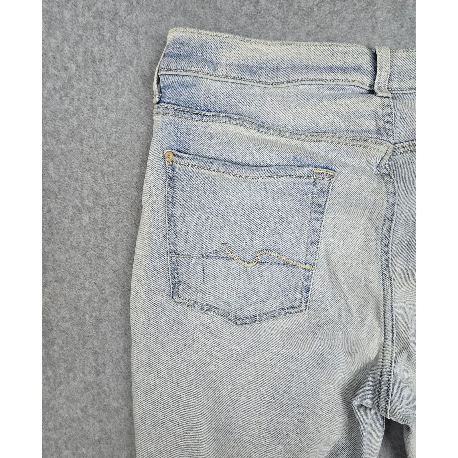 7 For All Mankind 7 for All Mankind 31 Josephina Distressed Button Fly Jeans Size 31" - 9 Thumbnail