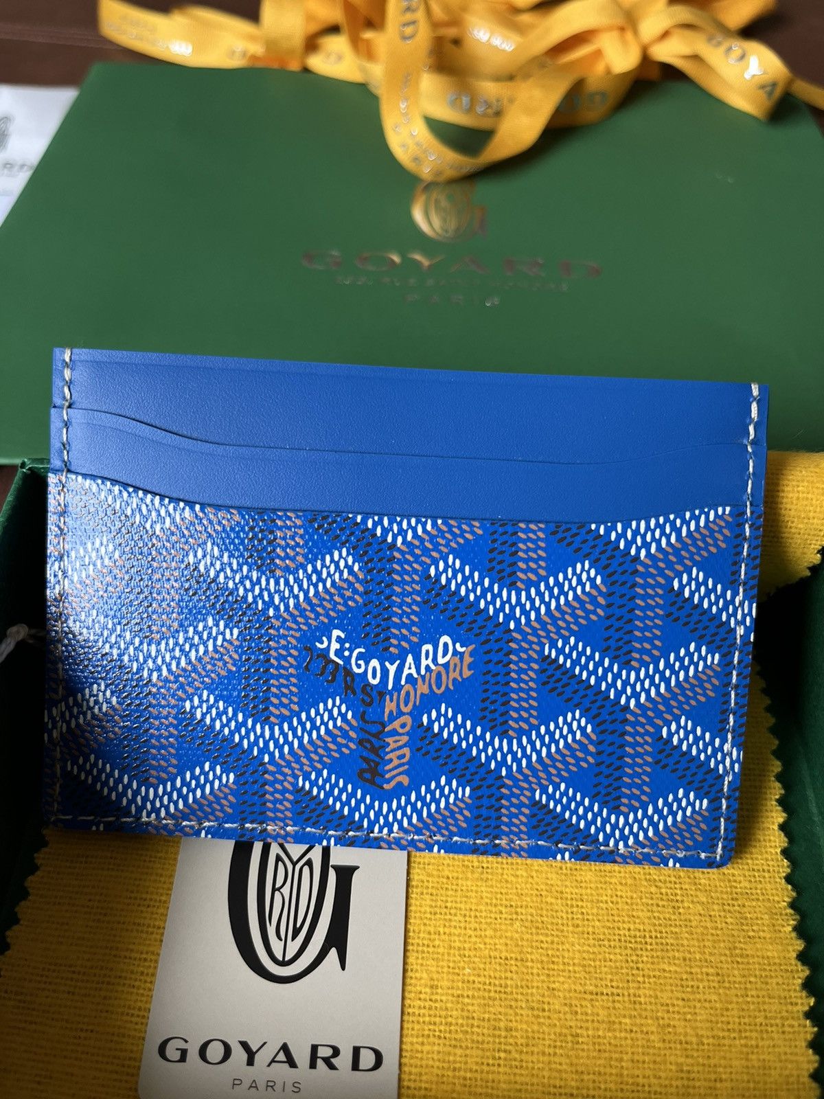 Goyard Brand New Giftable Goyard Leather Card Holder Size ONE SIZE - 3 Thumbnail