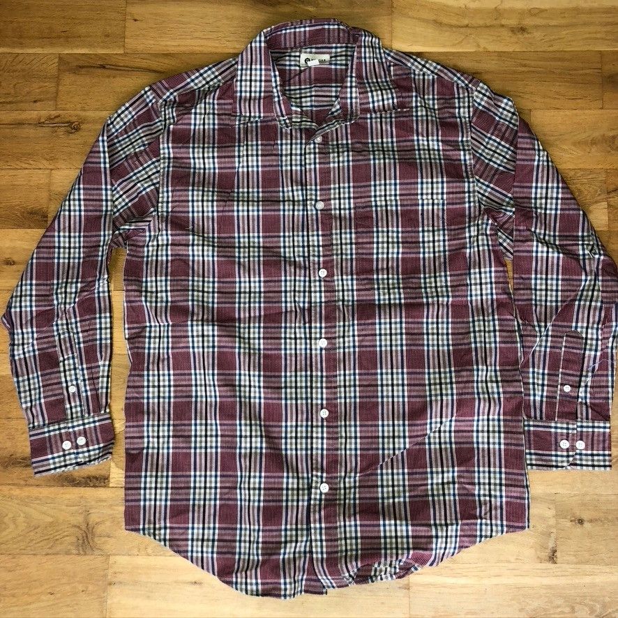 Haggar × Vintage HAGGAR MEN'S FASHIONABLE PLATED SHIRT, size M Size US M / EU 48-50 / 2 - 1 Thumbnail