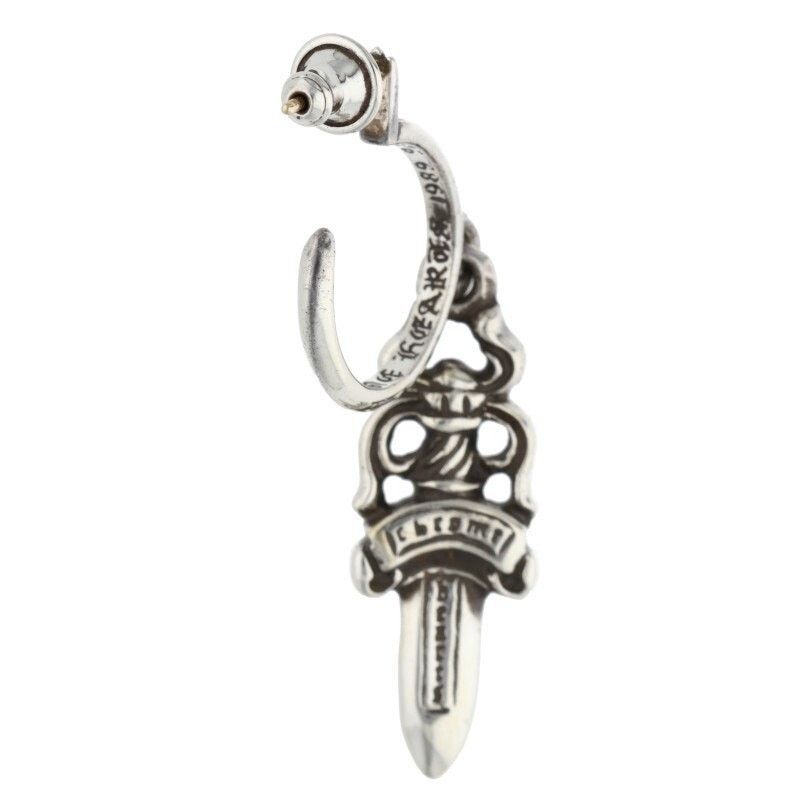 Chrome Hearts Chrome Hearts Dagger Hoop Silver Earring Size ONE SIZE - 2 Thumbnail