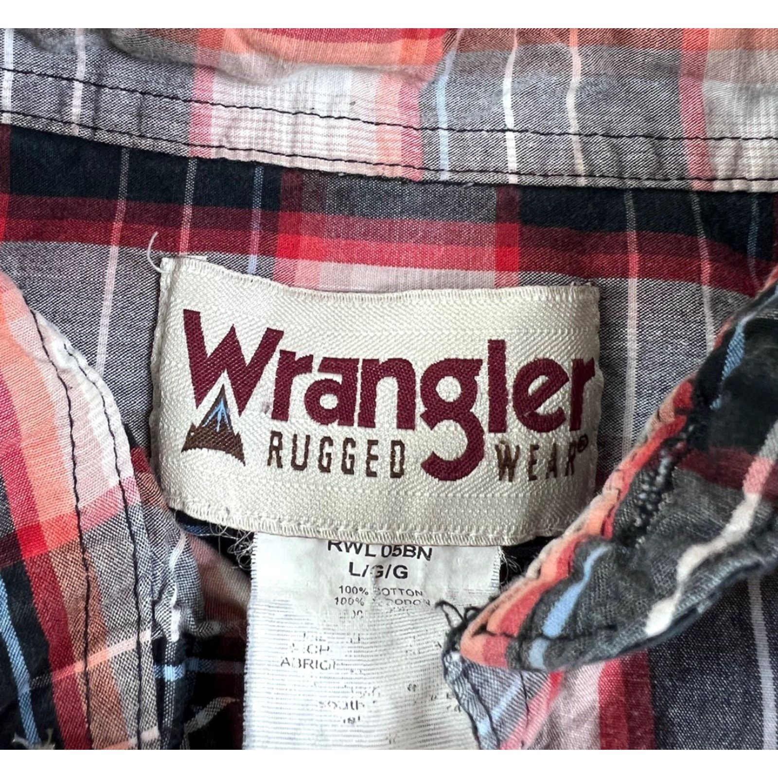 Wrangler Wrangler Plaid Button-Up Long Sleeve Shirt L Mens Multicolor Western Cowboy Rugged Wear Size US L / EU 52-54 / 3 - 4 Thumbnail