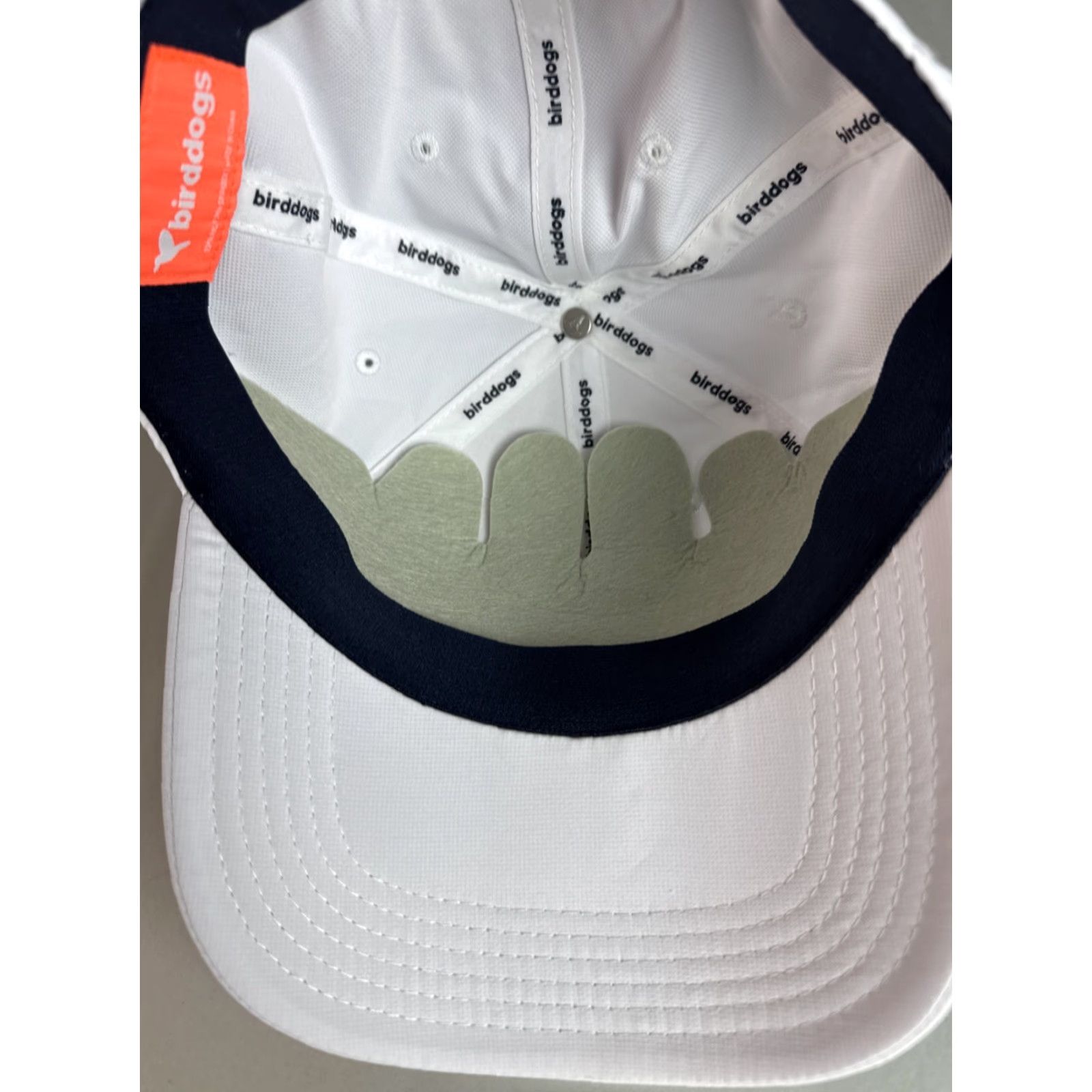 Big Dogs Bird Dogs Strapback Golf Hat Cap White Adjustable Men’s Birddogs EUC Hat Men One Size White Golf Bird Dogs Strapback Adjustable Cap Size ONE SIZE - 6 Thumbnail