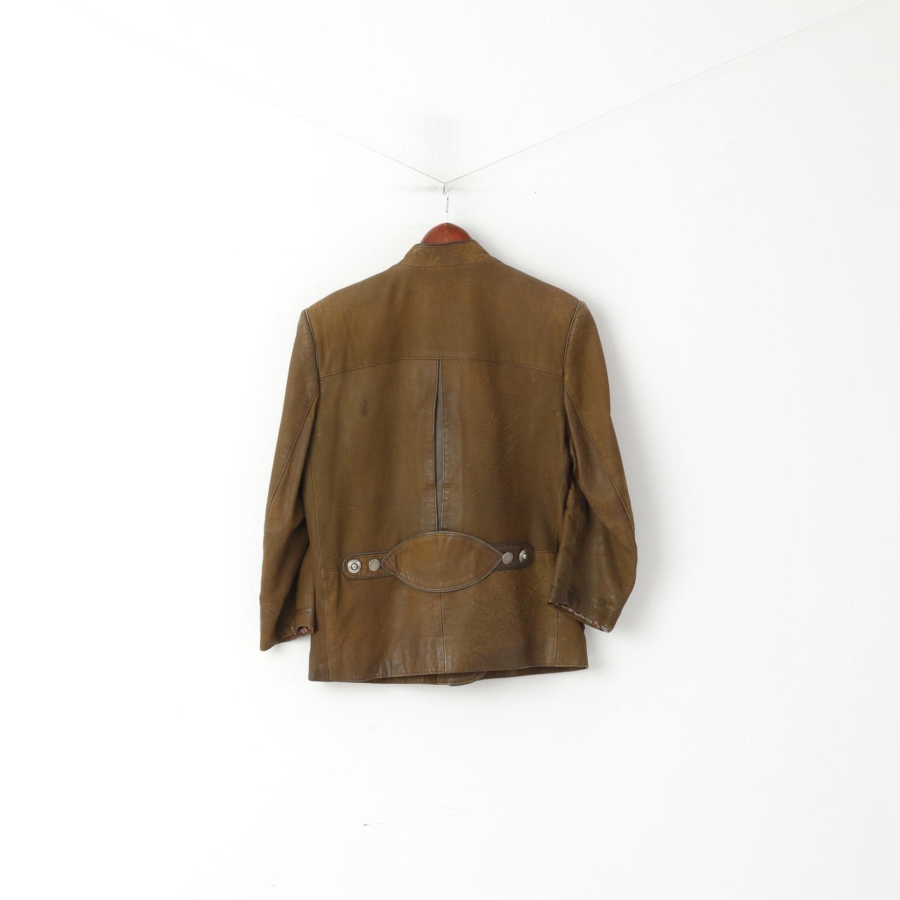 Vintage Vintage Women 36 S Jacket Brown Leather Tyrol 0739 Size S / US 4 / IT 40 - 8 Thumbnail