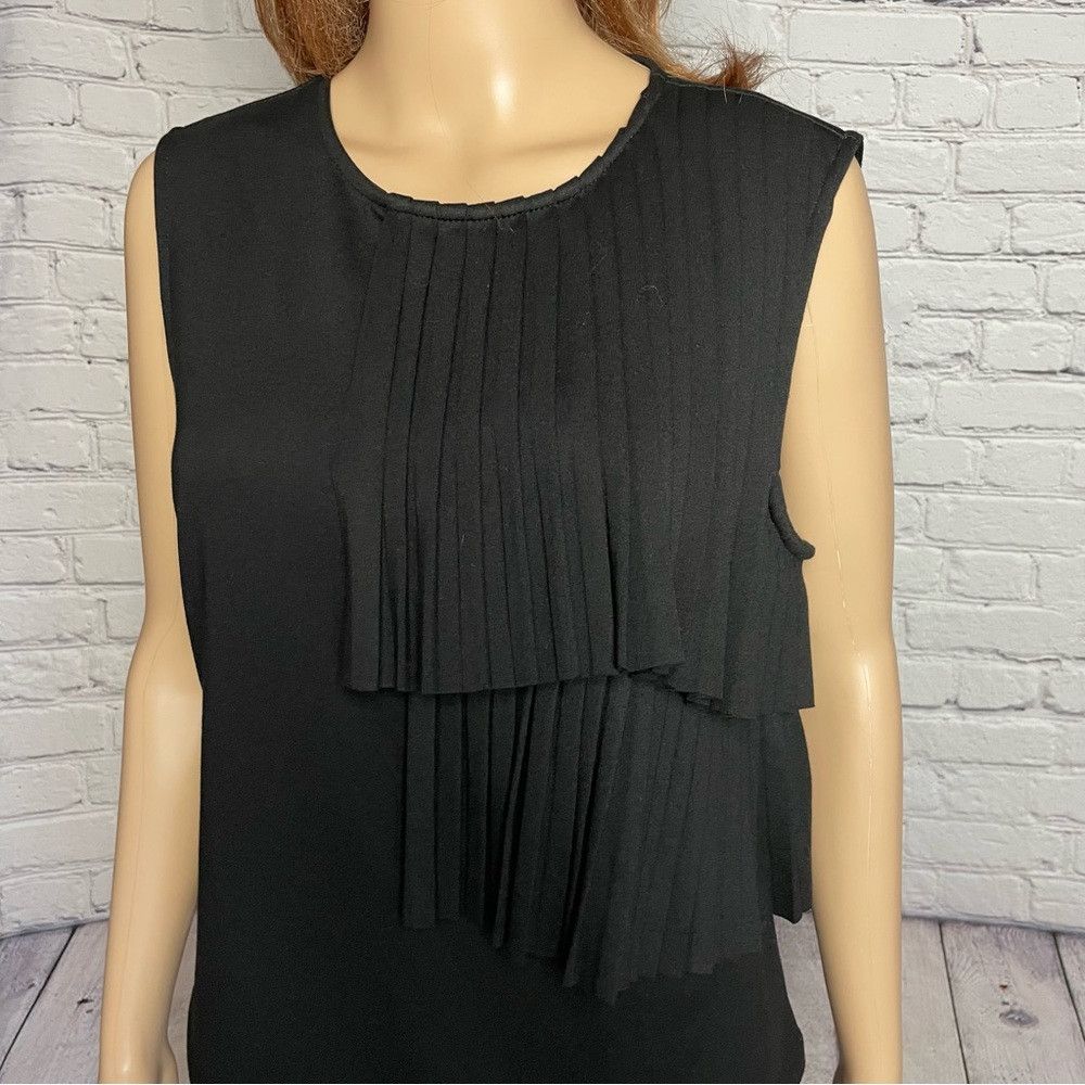 Elie Tahari NWT New $78 T Tahari Ponte Shell Black Tank Top Szie M Size M / US 6-8 / IT 42-44 - 4 Thumbnail