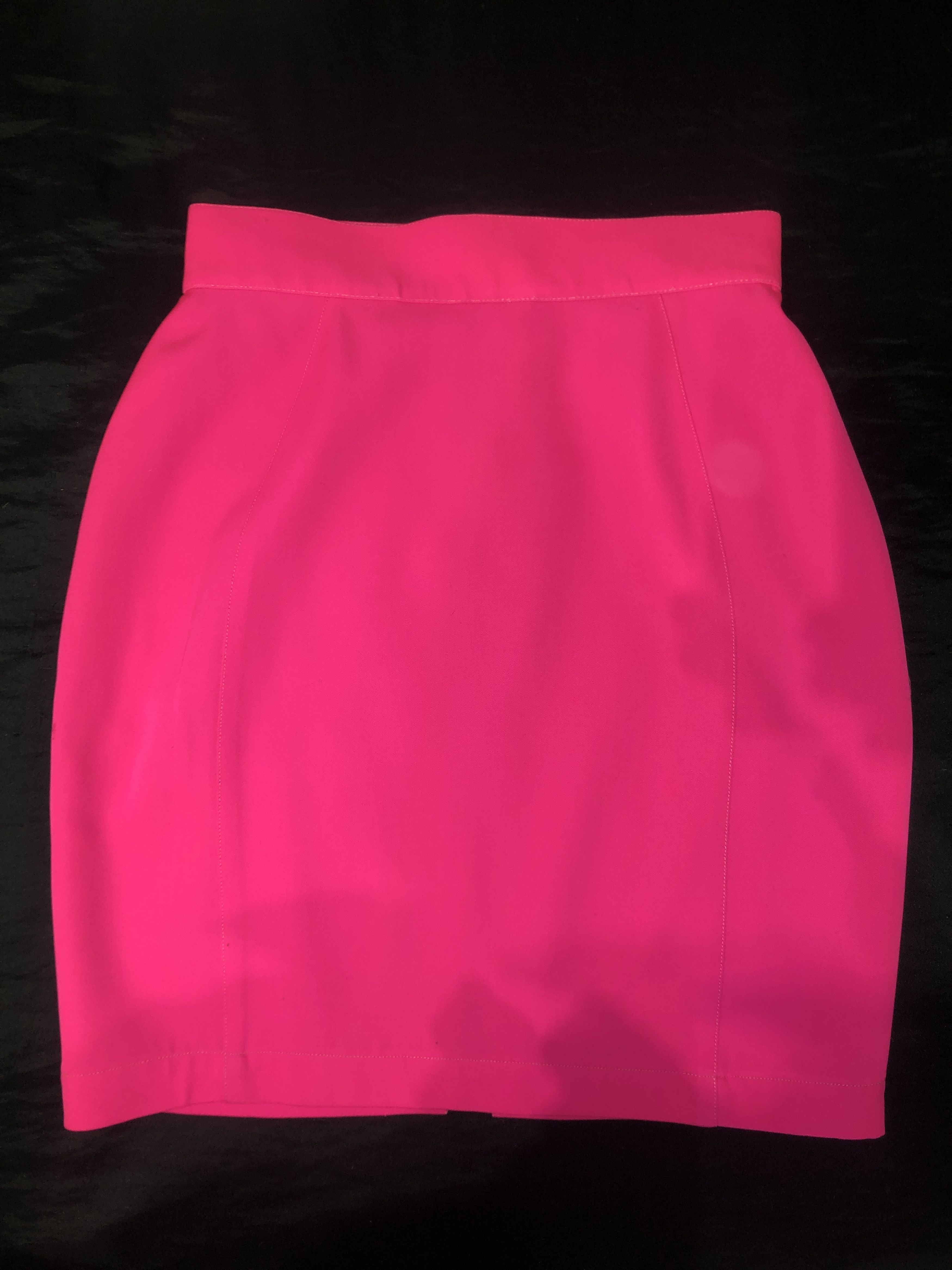 Thierry Mugler Fluo Pink Skirt Suit Size M / US 6-8 / IT 42-44 - 3 Thumbnail