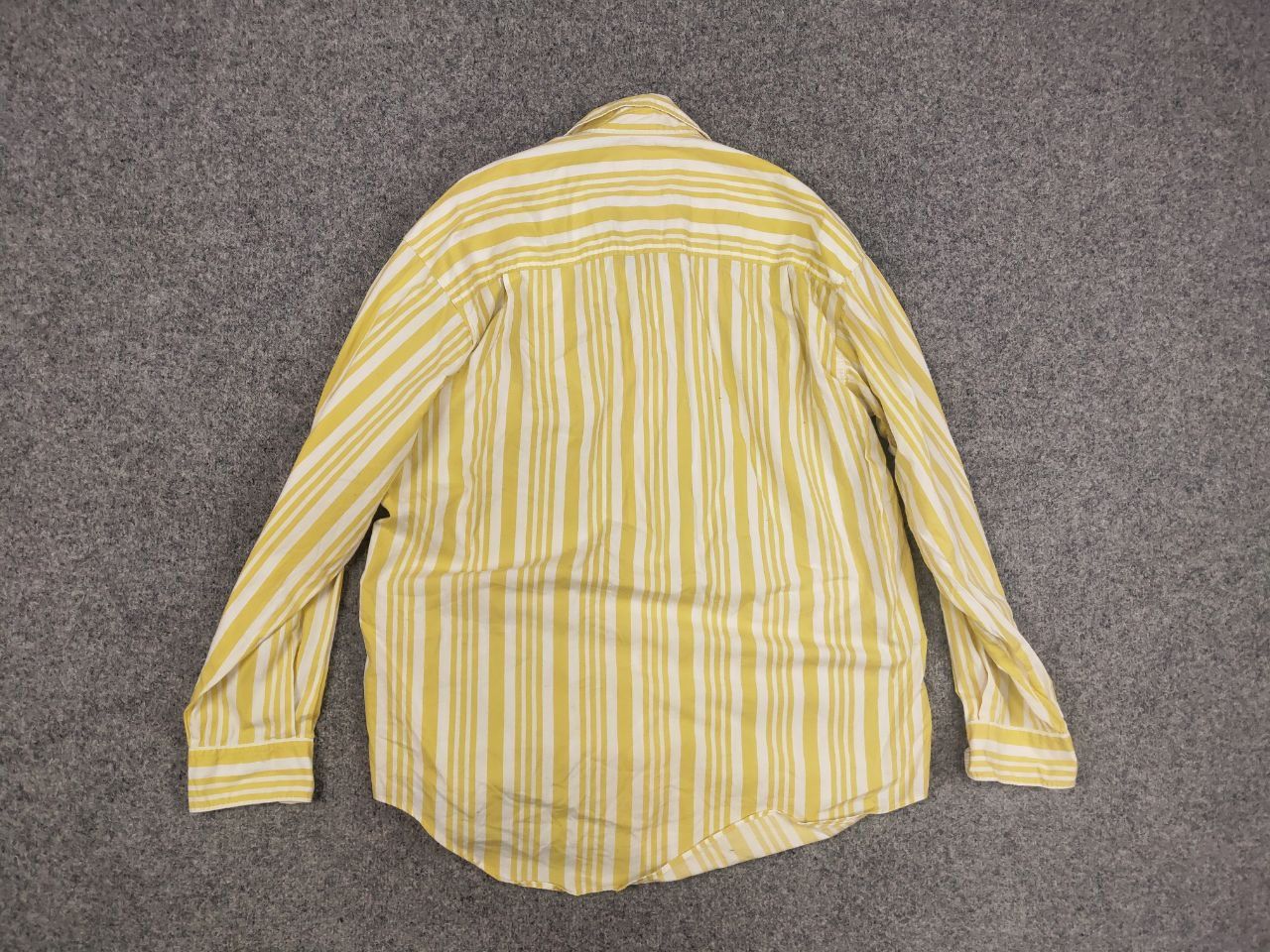 Kansai Yamamoto Vintage 90's Kansai Yamamoto Man Striped Yellow Casual shirt Size US M / EU 48-50 / 2 - 10 Thumbnail