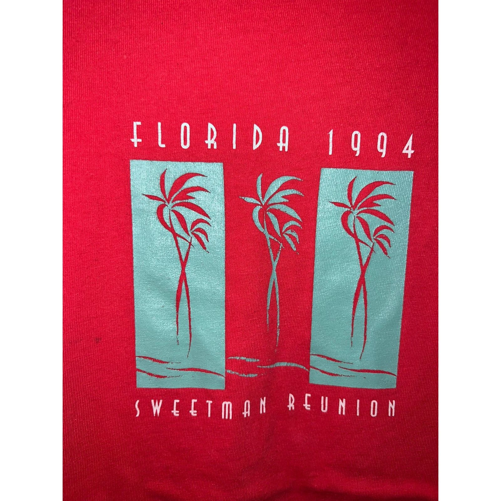Hanes Vintage Florida Shirt 1994 Sweetman Reunion Tee 90s VTG XL Size US XL / EU 56 / 4 - 4 Thumbnail