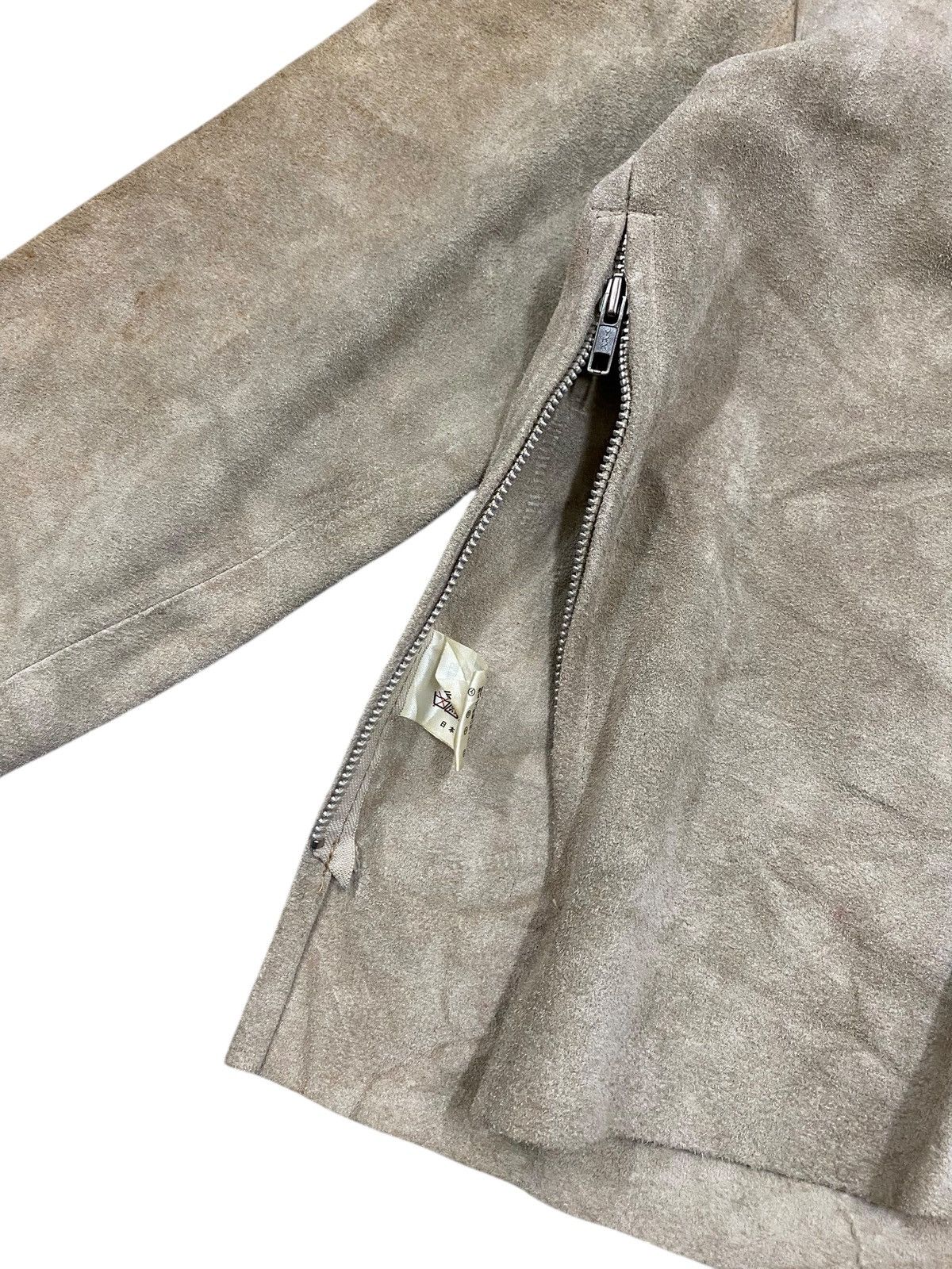 Vintage Vintage CRAZY HORSE Suede Lace-Up Jacket Cowhide Leather Size US L / EU 52-54 / 3 - 8 Thumbnail