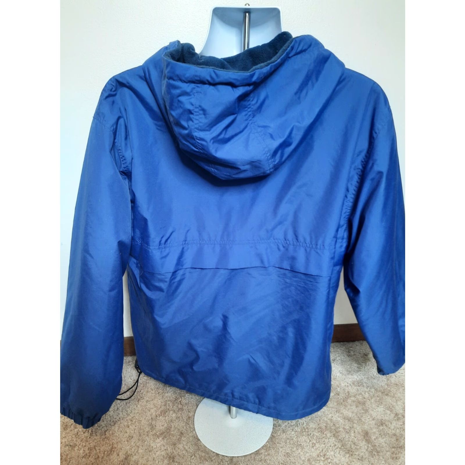 Brooks Brothers Brooks Brothers Windbreaker Jacket Fleece Lined 1/4 Zip Hooded Blue S Men Size US S / EU 44-46 / 1 - 3 Thumbnail