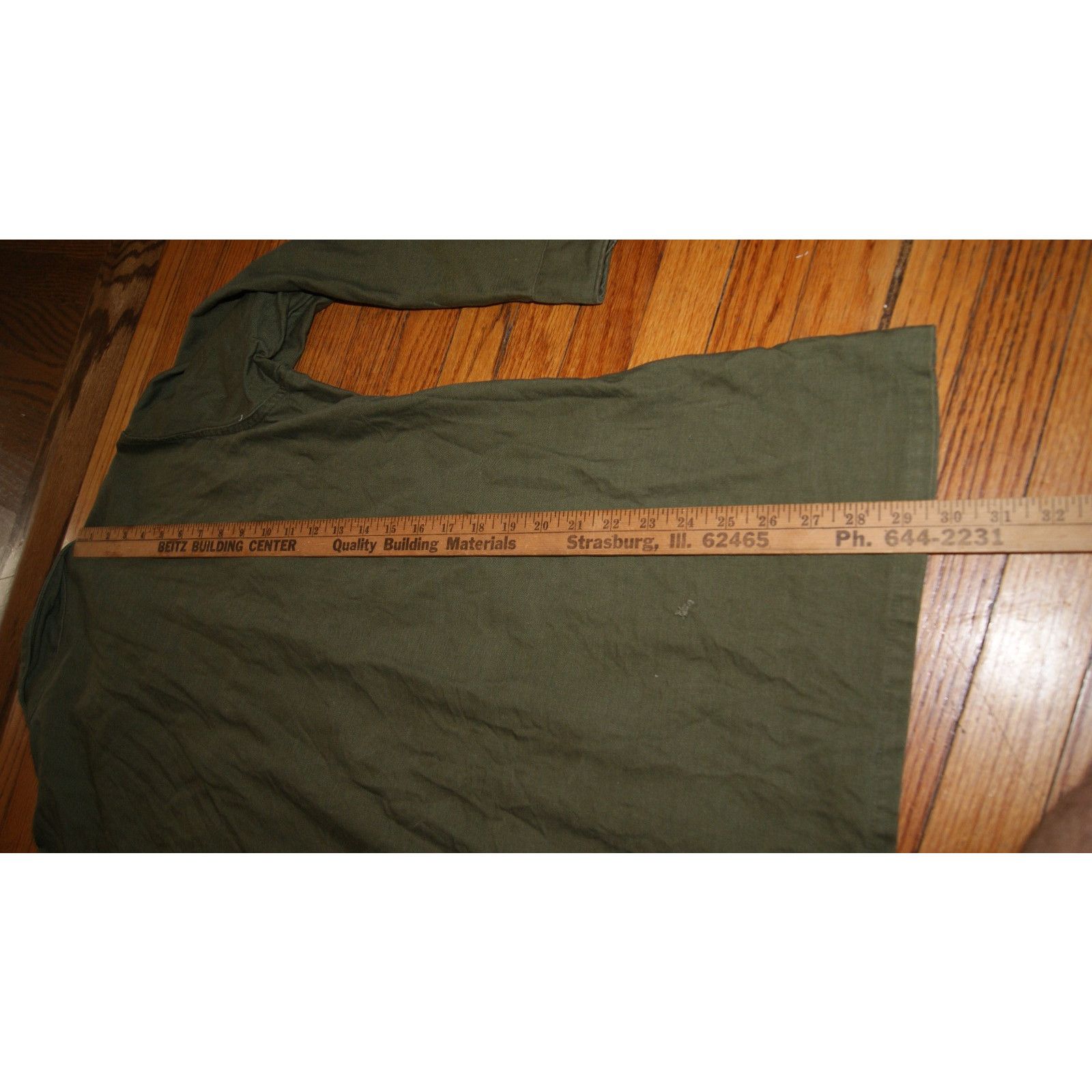 Vintage VTG US Army Olive Green Long Sleeve L Shirt DSA-100-609, OG Size US L / EU 52-54 / 3 - 9 Thumbnail