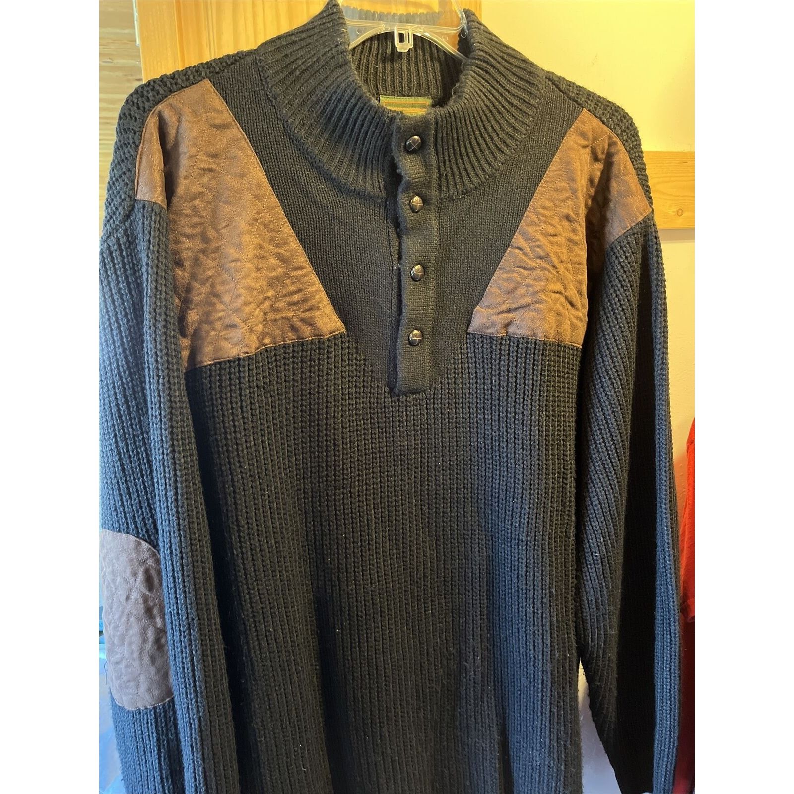 Boulder Creek Boulder Creek Sweater Men's 3XL Black Acrylic Polyester LS Size US XXL / EU 58 / 5 - 6 Thumbnail