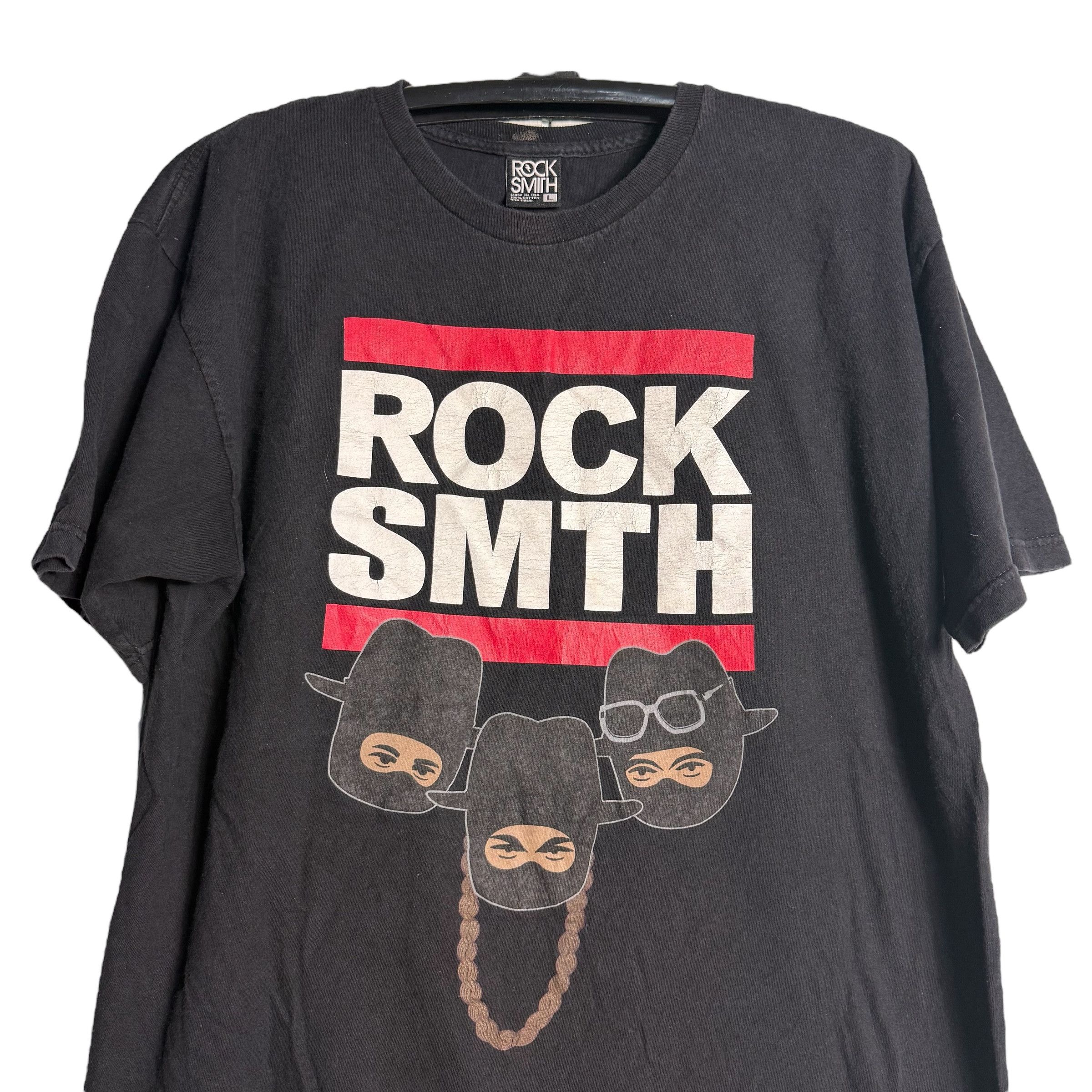 ROCKSMITH 🔥RARE🔥Vintage Rock Smith DMC T-shirt Made in USA Size US L / EU 52-54 / 3 - 2 Thumbnail