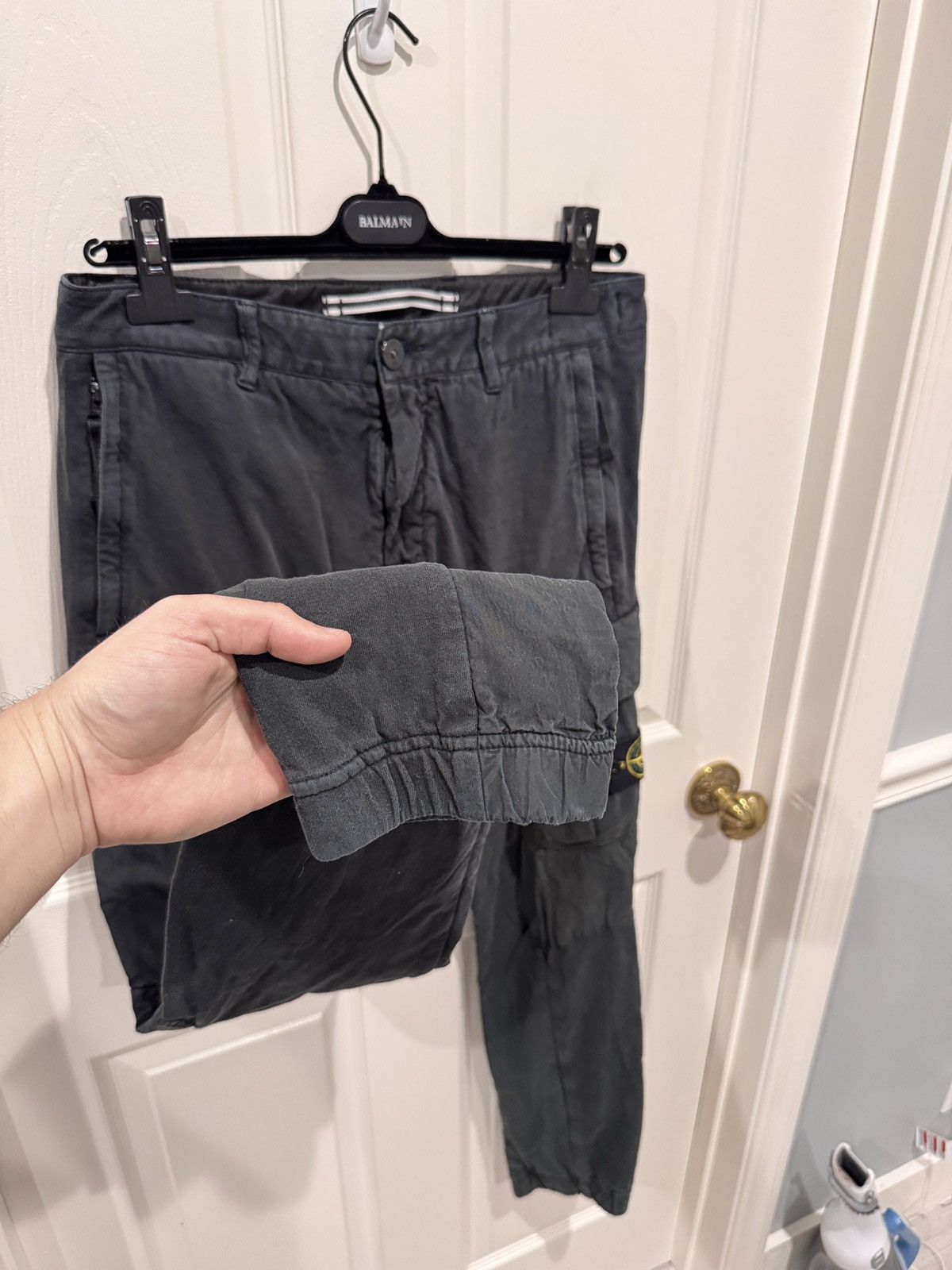 Stone Island Stone Island Black Cotton Cargo Pants Sz 30 Type SL Size US 30 / EU 46 - 5 Thumbnail
