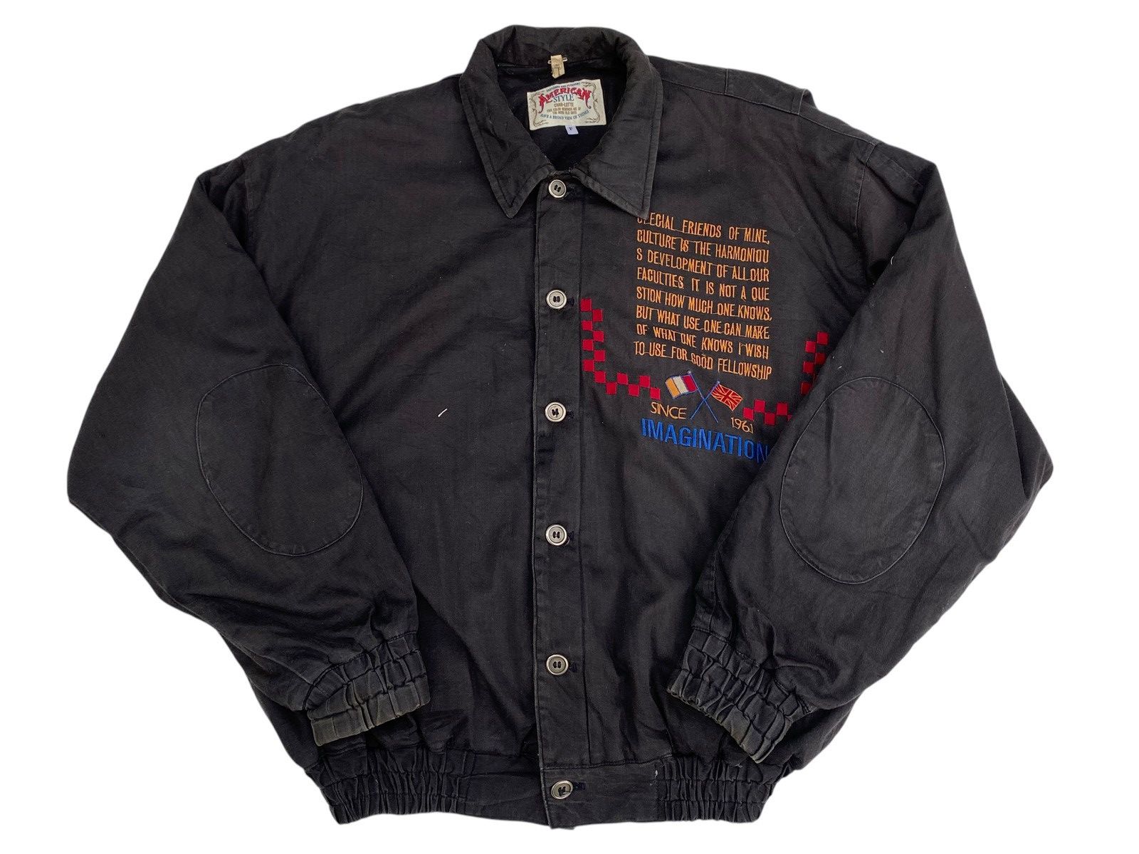 Vintage Vtg American Style Char-Lotte Jacket Bomber Size US XL / EU 56 / 4 - 3 Thumbnail
