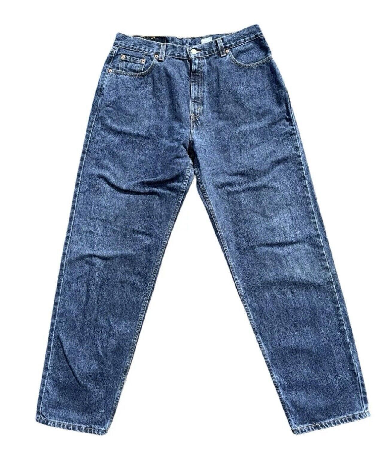 Levi's Vintage Levis 560 90s Blue Wash Loose Fit Jeans Womens 14 Size 36" / US 14 / IT 50 - 1 Thumbnail