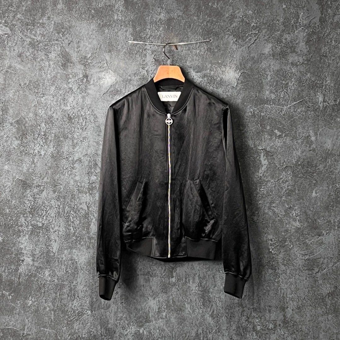 Lanvin Lanvin Black Embellished Logo Casual Jacket 46 Size US S / EU 44-46 / 1 - 1 Thumbnail