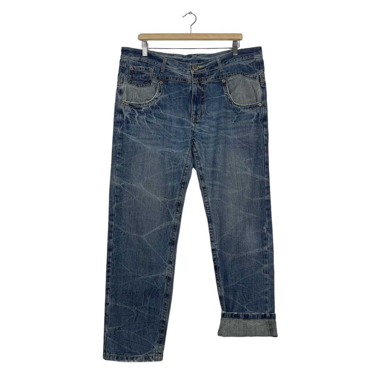 Hysteric Glamour JAPANASE BRAND FLARE DENIM INSPIRED TORNADO MART Size US 40 / EU 56 - 9 Thumbnail