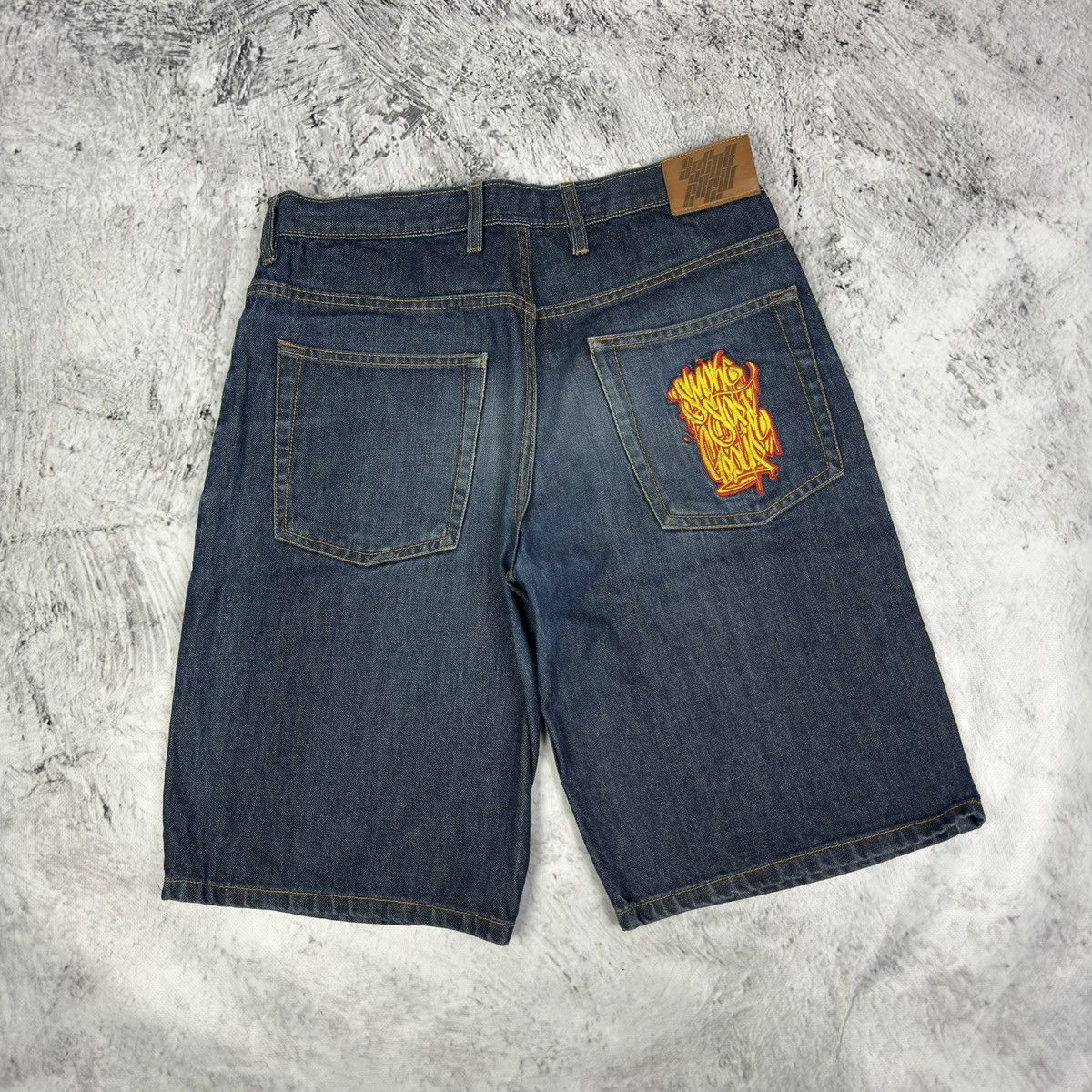 Vintage Smoke Story Group Womens Blue Indigo Raw Denim Shorts Medium Size US 30 / EU 46 - 1 Thumbnail