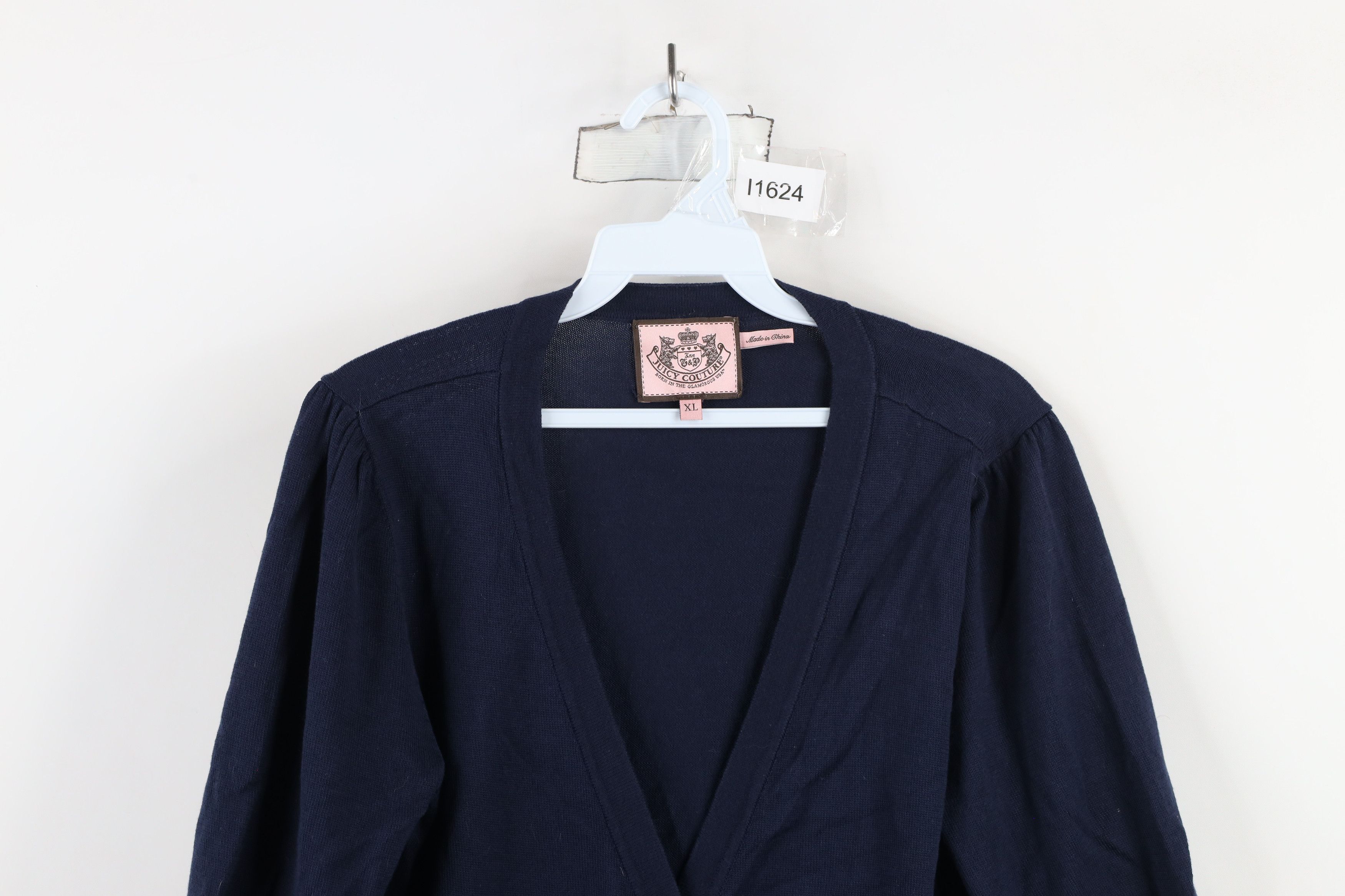Juicy Couture × Vintage Vintage 90s Y2K Juicy Couture Short Sleeve Cardigan Sweater Size XL / US 12-14 / IT 48-50 - 2 Thumbnail