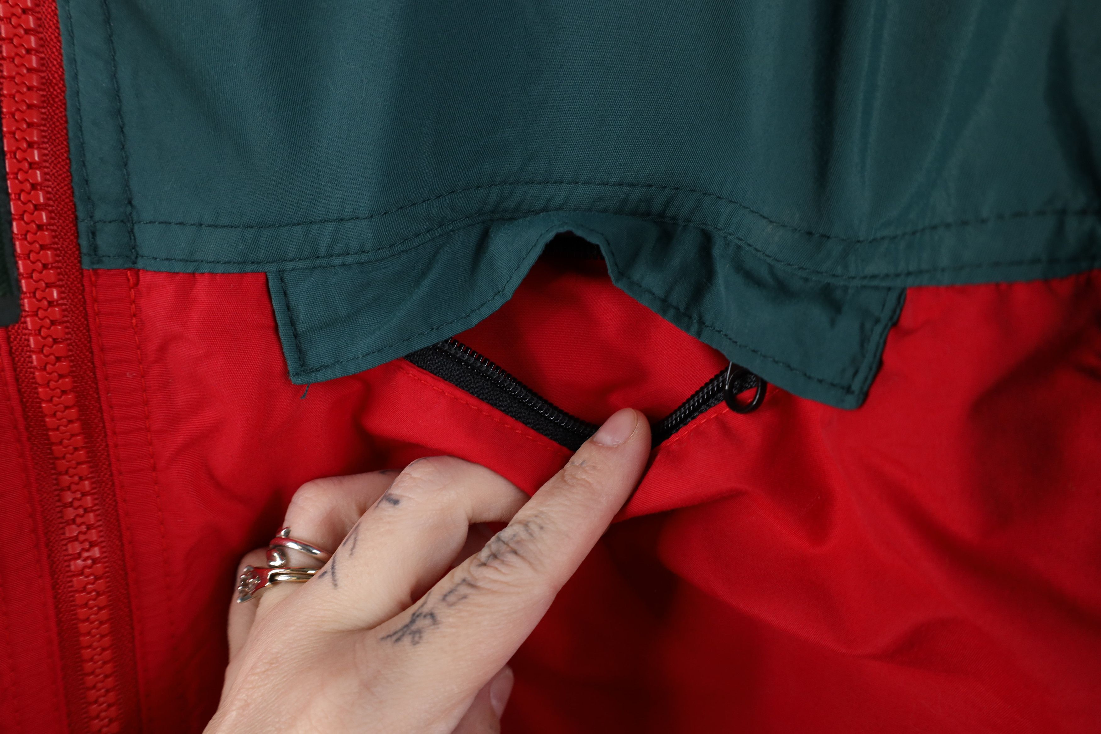 L.L. Bean × Vintage Vintage 90s LL Bean Block Hooded Windbreaker Jacket USA Size M / US 6-8 / IT 42-44 - 6 Thumbnail