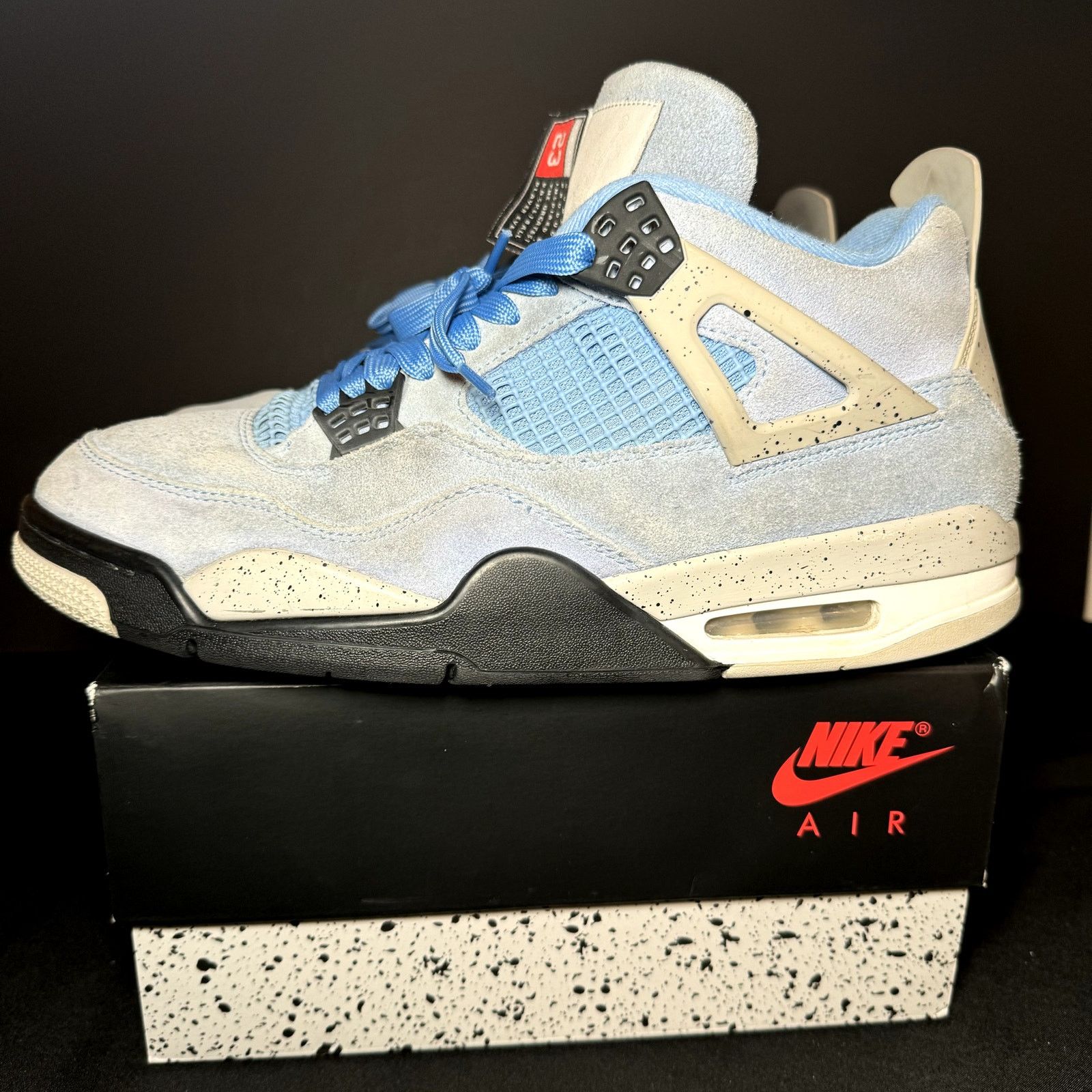 Jordan Brand × Nike Size 11 Nike Air Jordan 4 Retro University Blue Men's Shoes Size US 11 / EU 44 - 11 Thumbnail