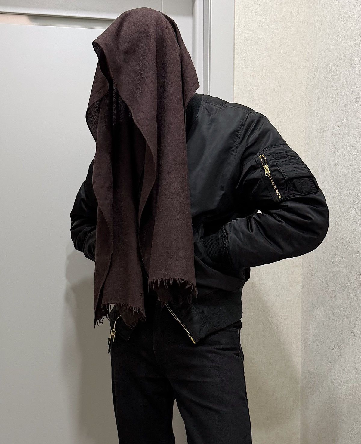Gucci GUCCI Tom Ford FW2002 GG Monogram Wool Scarf Demna Nettspend Size ONE SIZE - 10 Thumbnail