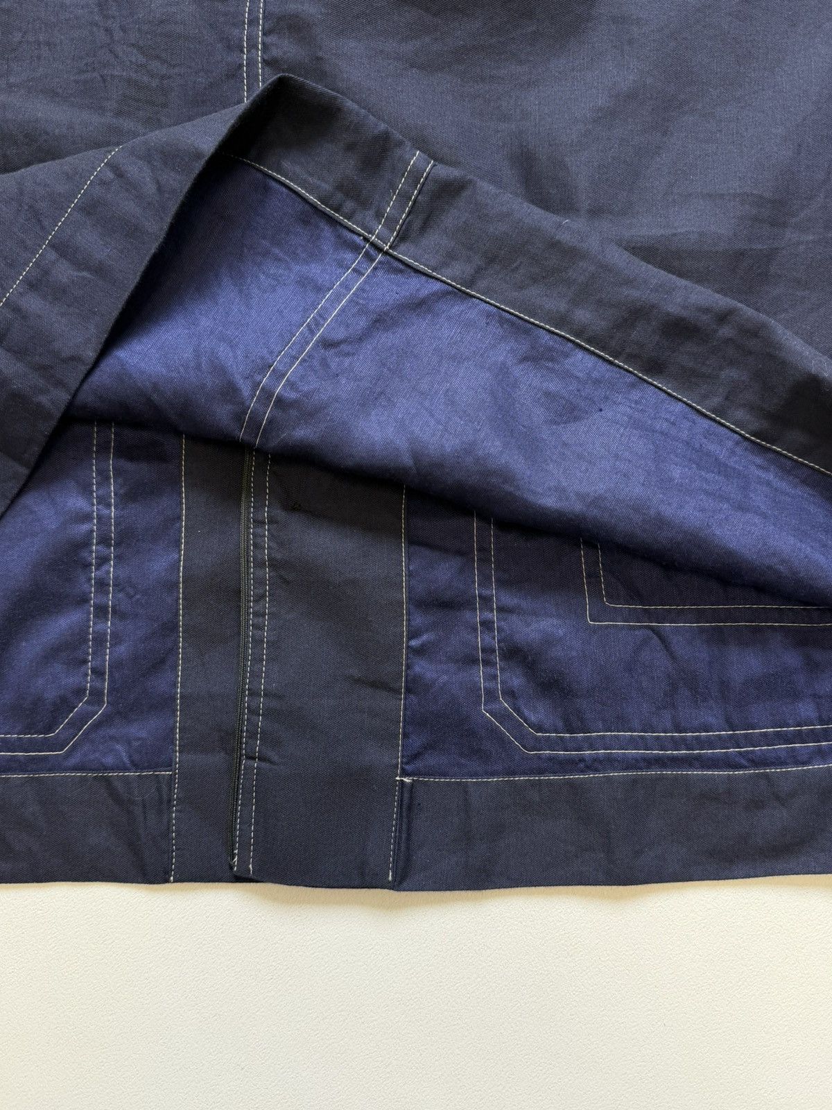 Dries Van Noten Dark Blue Contrast Stitch Utility Jacket Size US L / EU 52-54 / 3 - 10 Thumbnail