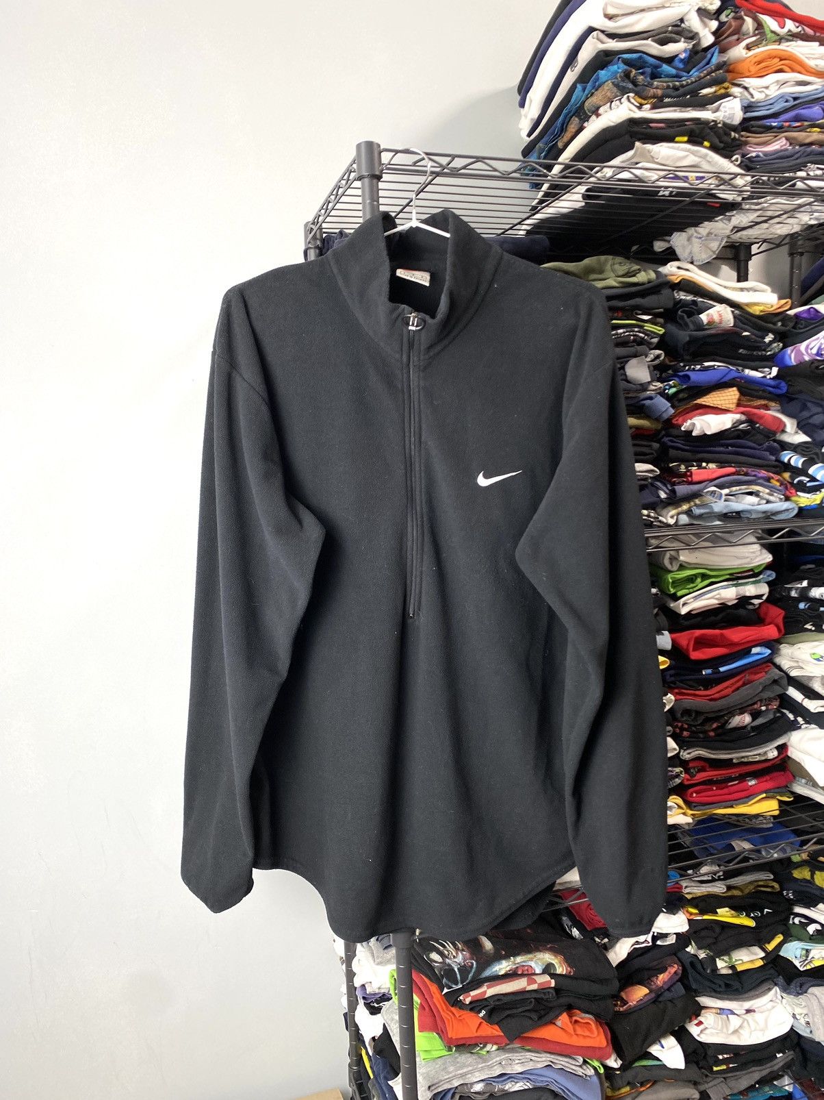 Nike × Vintage Vintage 1990’s Nike Fleece Sweatshirt Y2K Hype Size US L / EU 52-54 / 3 - 1 Thumbnail