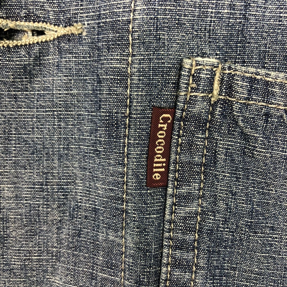 Japanese Brand 🔥VINTAGE CHORE WORK JACKET DENIM CROCODILE ISSEY MIYAKE Size US L / EU 52-54 / 3 - 18 Thumbnail