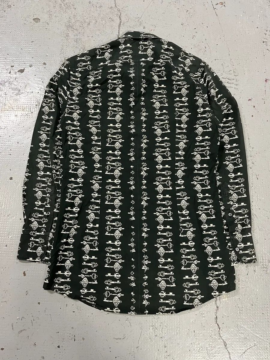 Dolce & Gabbana 2000s Dolce & Gabbana Medieval Keys Dark Grey Shirt Size US S / EU 44-46 / 1 - 5 Thumbnail