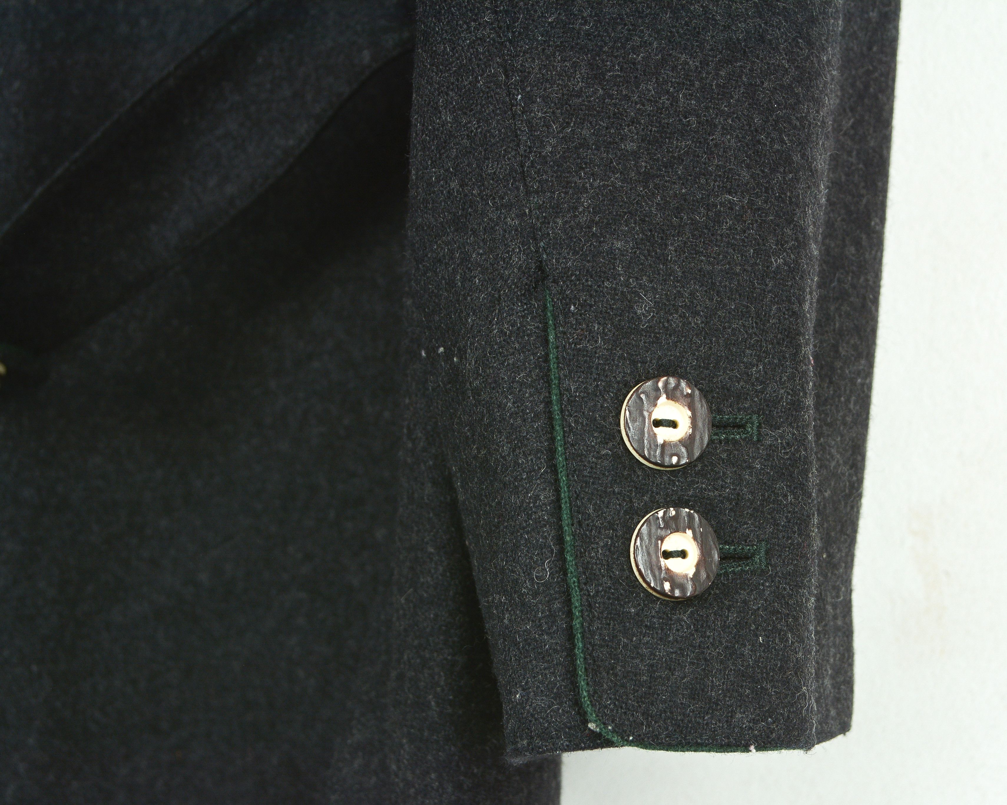Vintage M Cashmere Wool Trachten Coat Button Jacket Jager Janker Size 40R - 8 Thumbnail