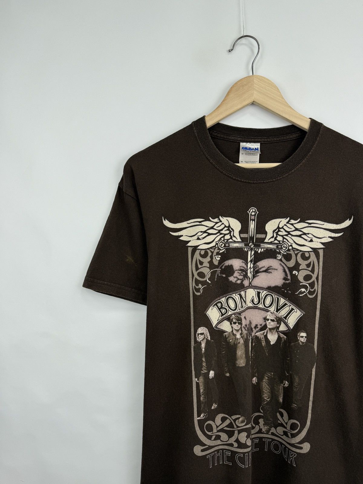 Bon Jovi 🇺🇸 Vintage 2010 Bon Jovi Rock Bend T-Shirt Rare Retro Hype Size US M / EU 48-50 / 2 - 3 Thumbnail