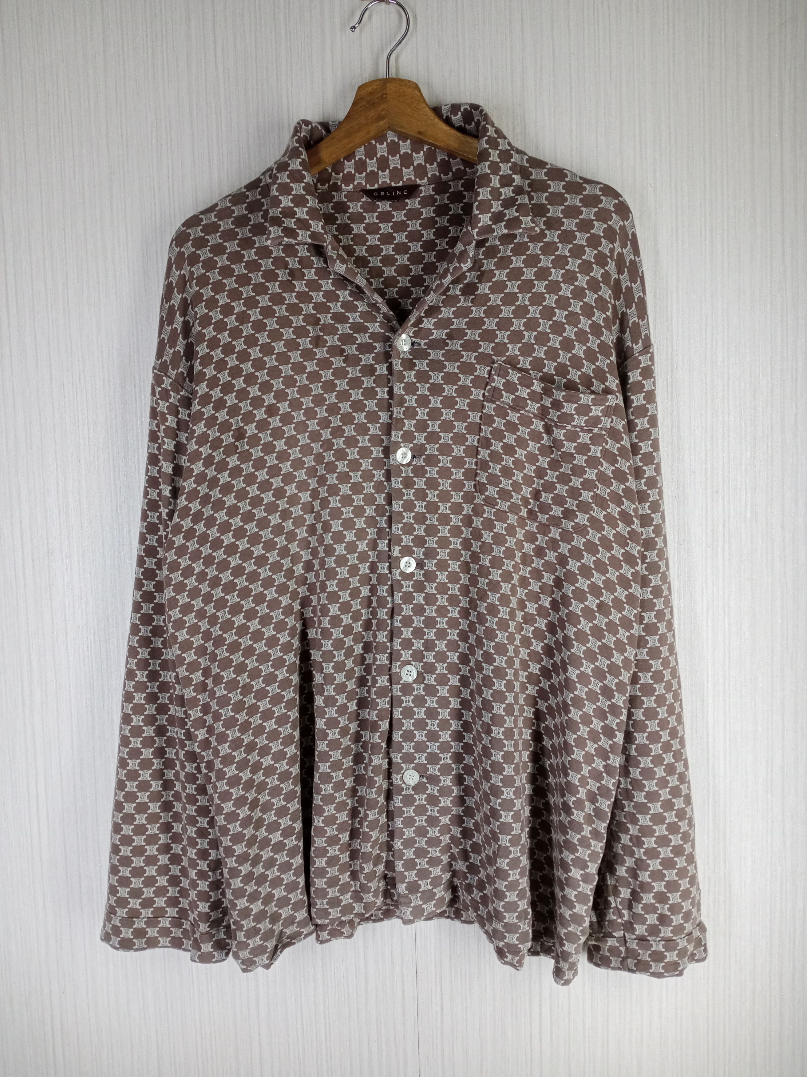 Celine Rare Vintage CELINE Pajamas Monogram Logo Size US L / EU 52-54 / 3 - 1 Thumbnail