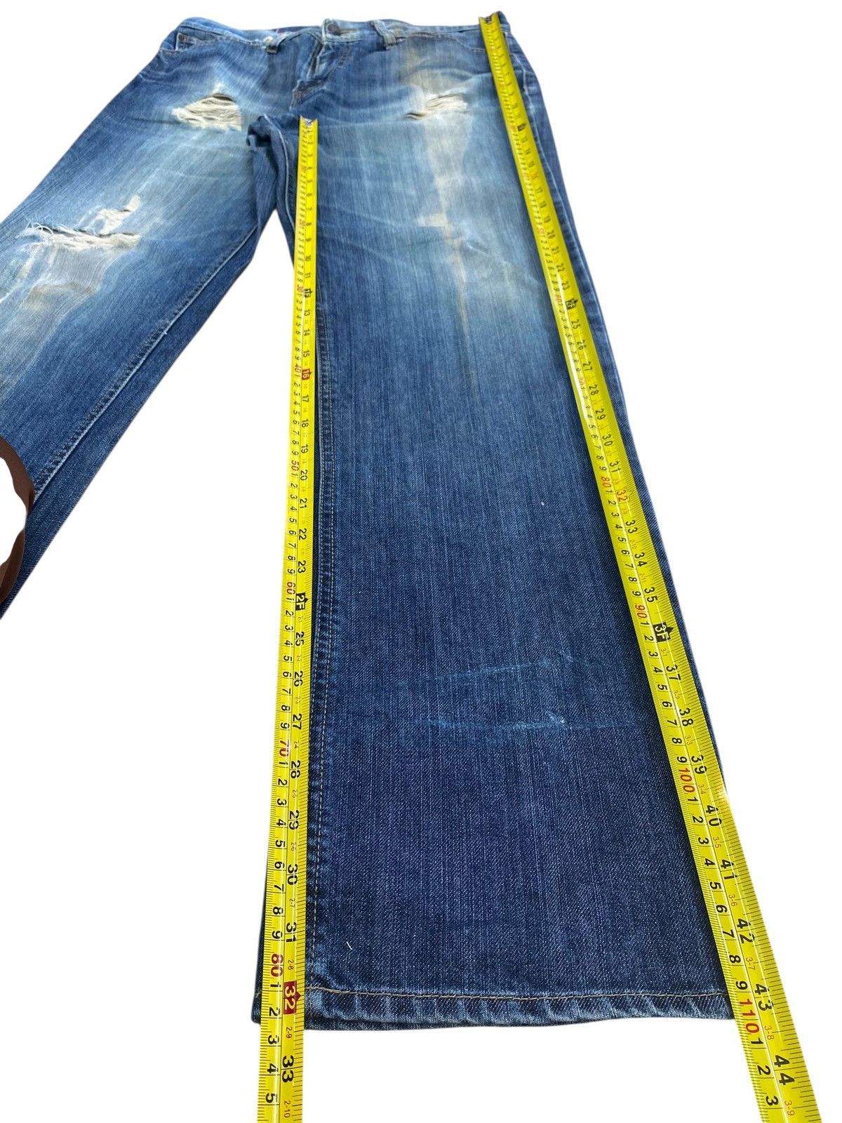 Japanese Brand Japanese Brand Faded Wash Ripped Style Loose Jeans Size US 32 / EU 48 - 12 Thumbnail