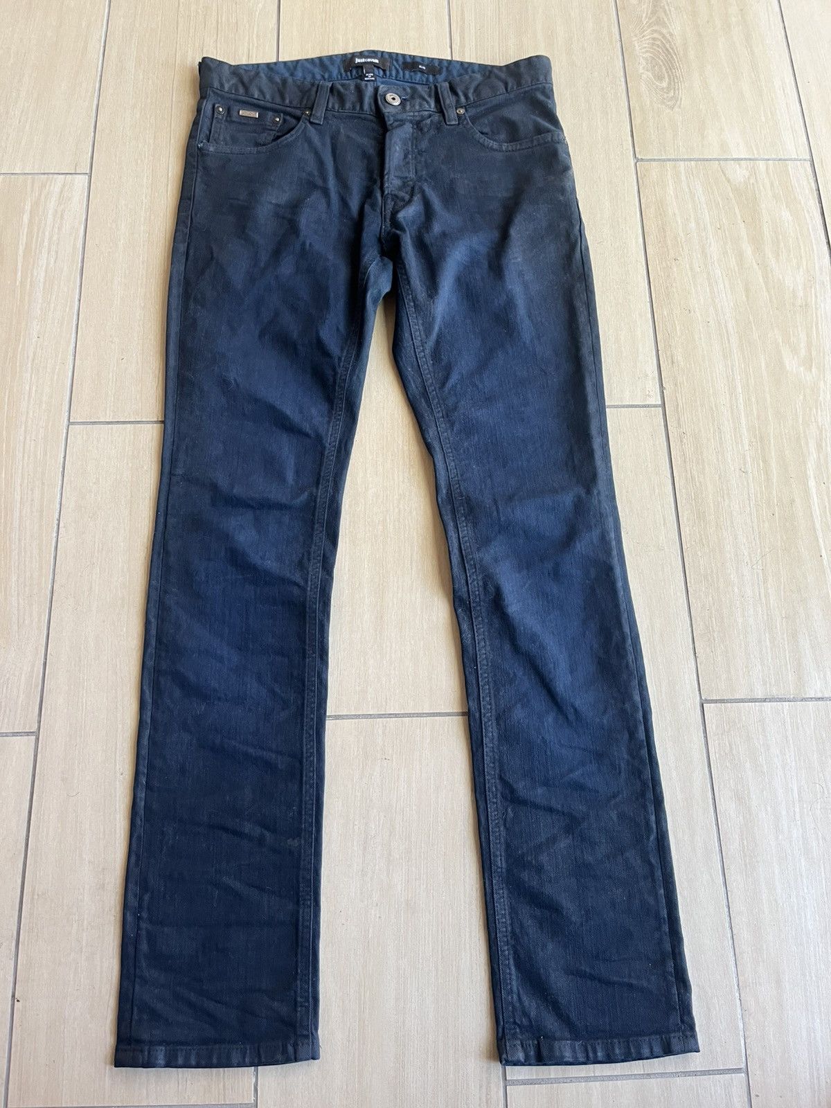 Just Cavalli Just Cavalli Waxed Skinny Jeans Size US 31 - 1 Thumbnail